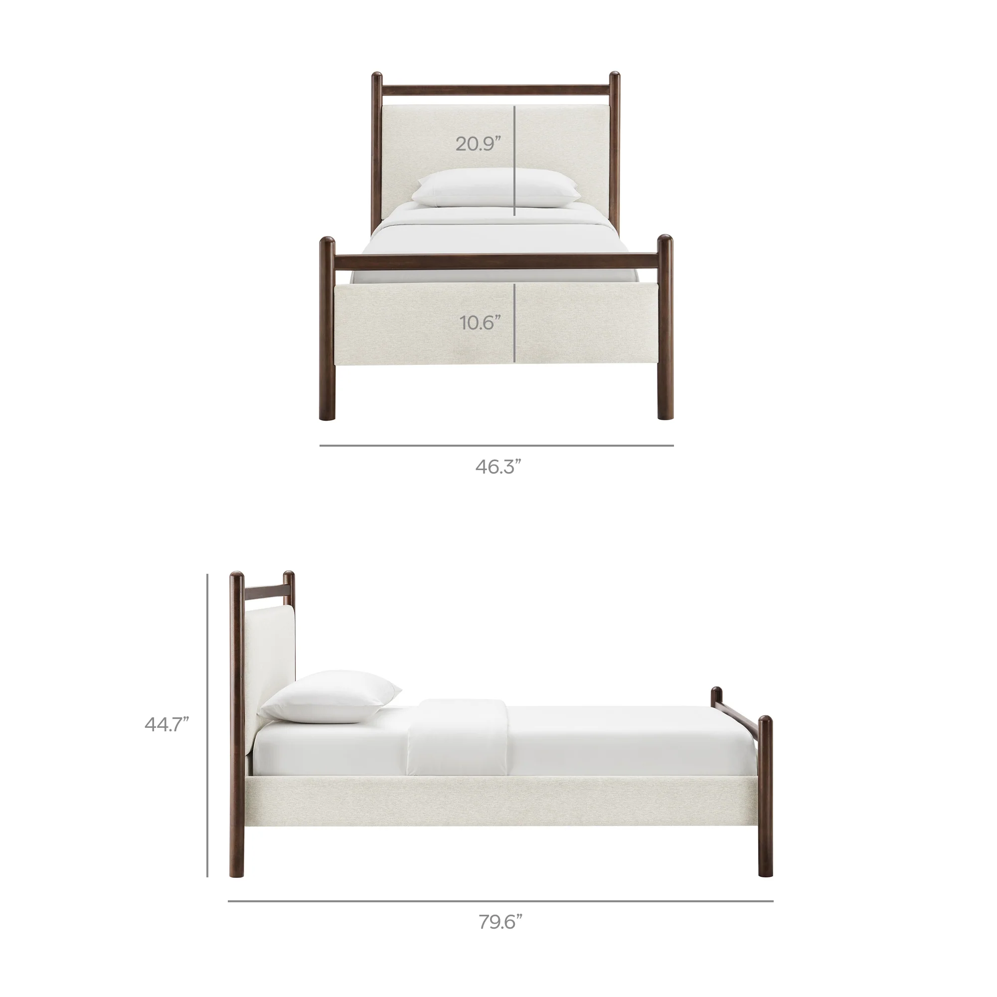 Ginny Twin Size Platform Bed Frame by Modway - Image 29