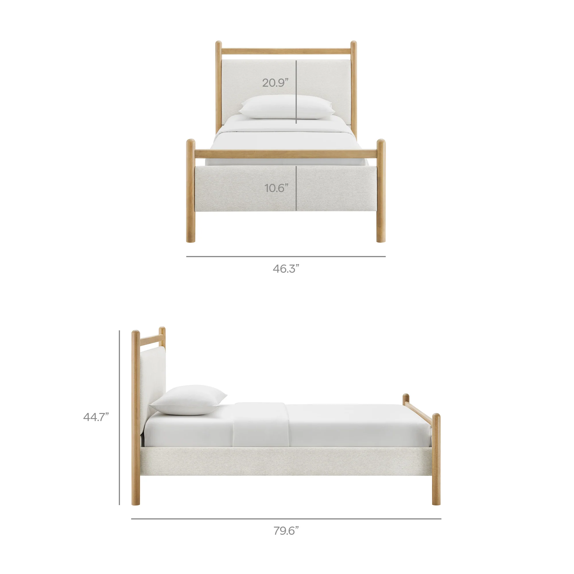 Ginny Twin Size Platform Bed Frame by Modway - Image 9