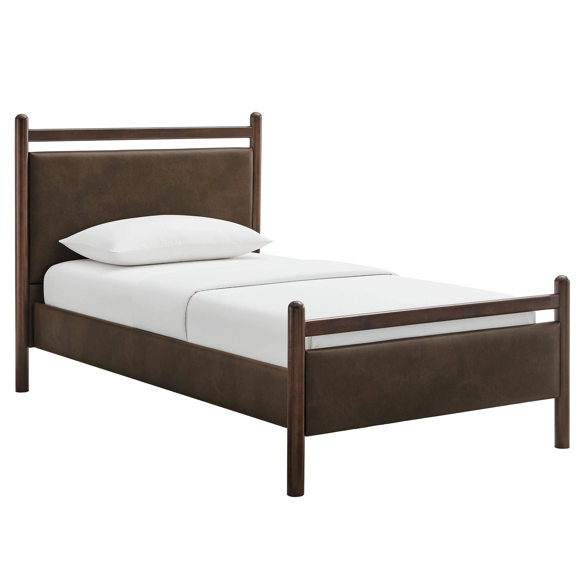 Ginny Twin Size Vegan Leather Platform Bed Frame by Modway - Image 11