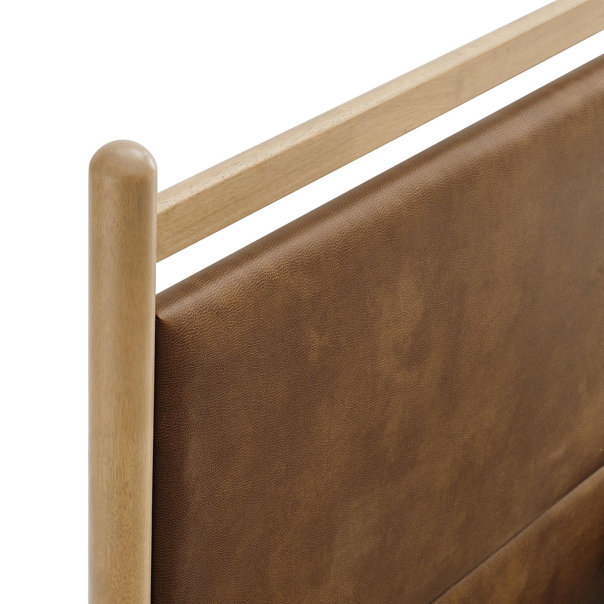Ginny Twin Size Vegan Leather Platform Bed Frame by Modway - Image 4