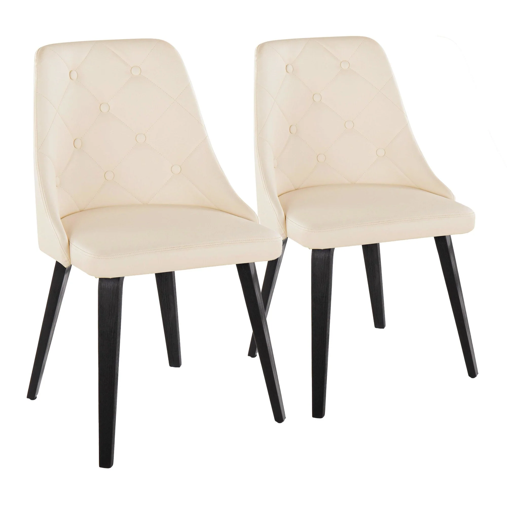 Giovanni Chair - Set of 2 Black Cream By LumiSource - Image 2