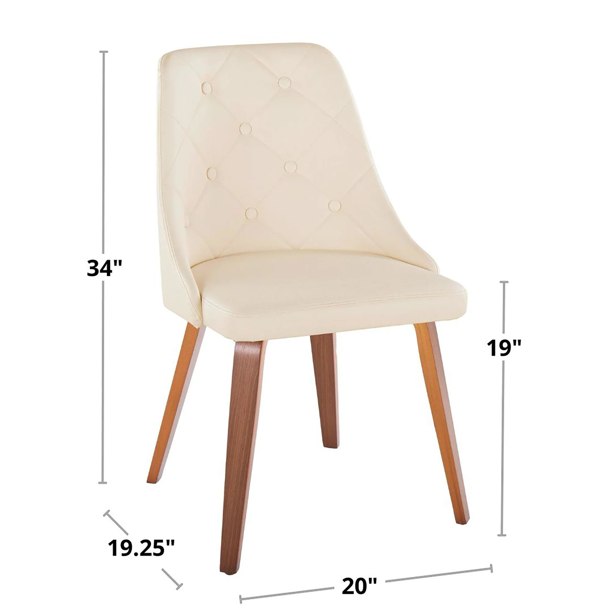 Giovanni Chair - Set of 2 Black Cream By LumiSource - Image 22