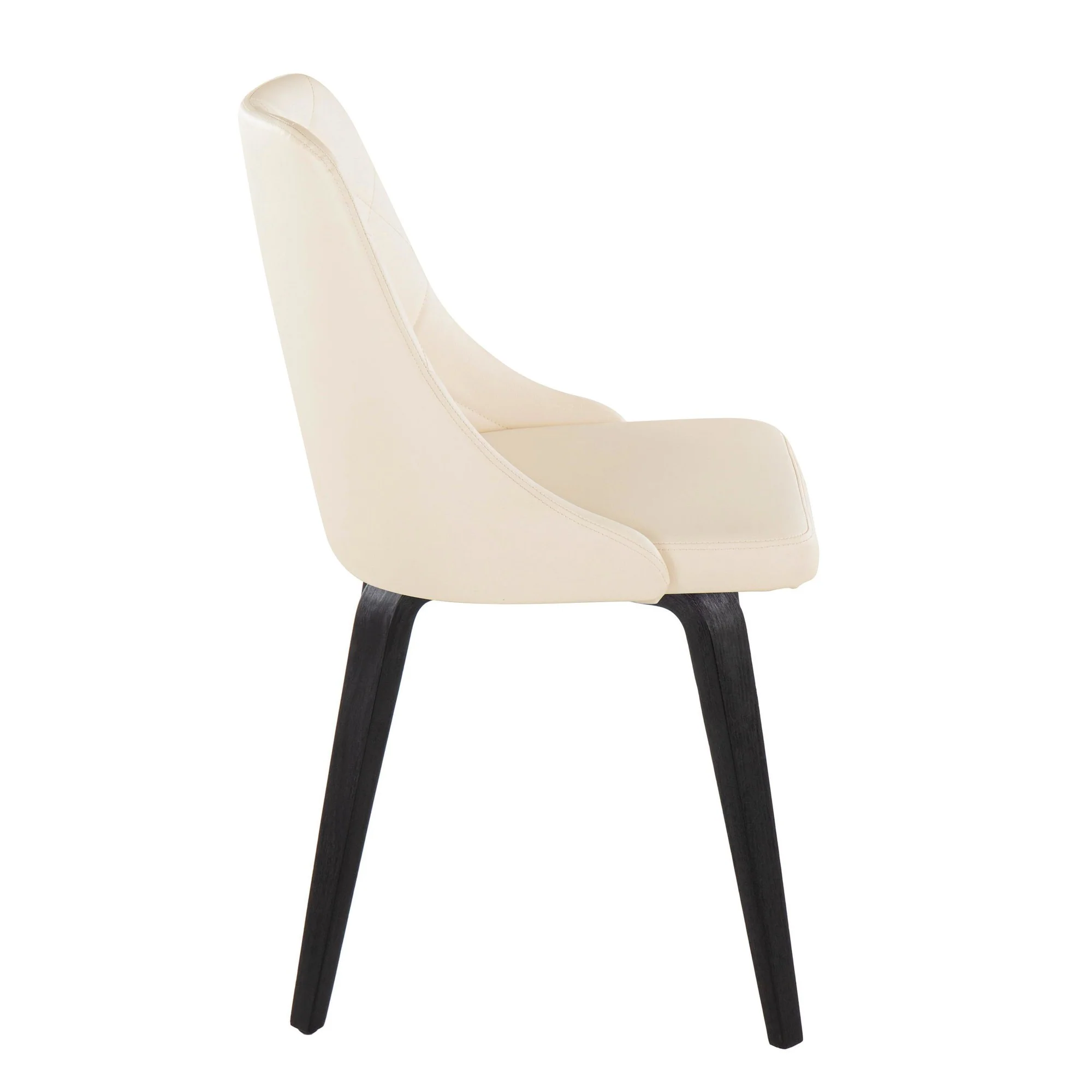 Giovanni Chair - Set of 2 Black Cream By LumiSource - Image 4