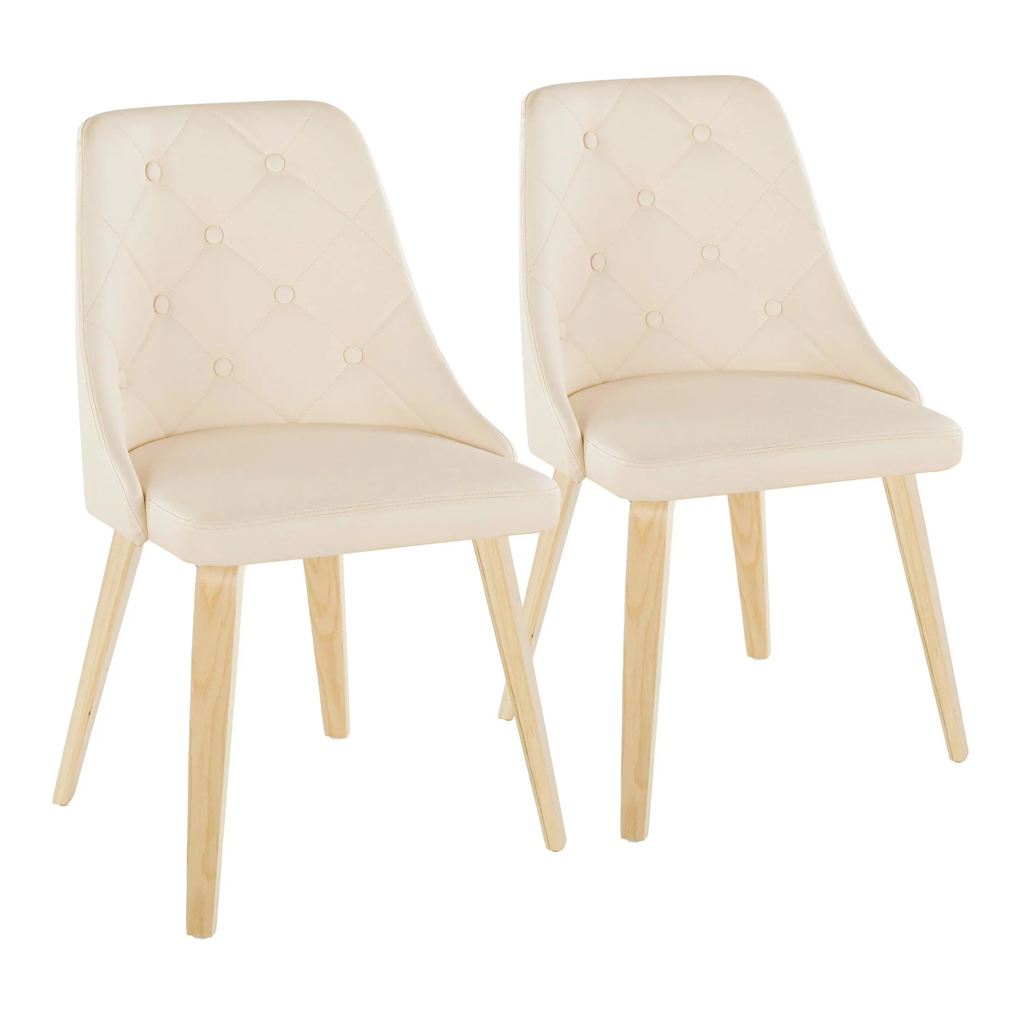 Giovanni Chair - Set of 2 Black Cream By LumiSource - Image 9