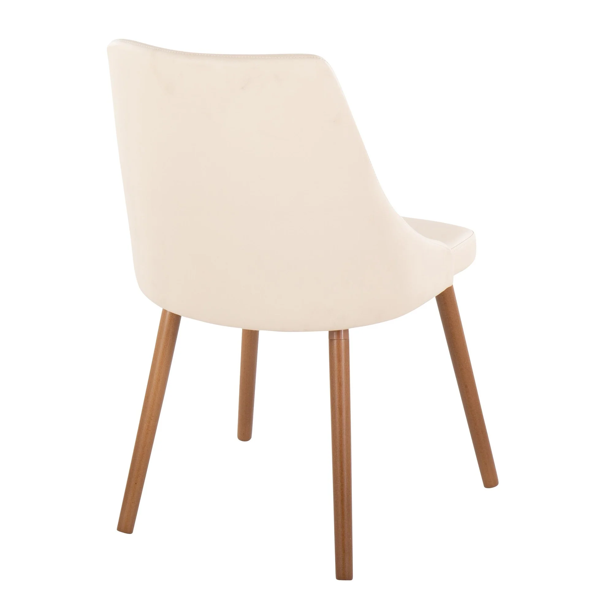 Giovanni Chair - Set of 2 Chrome Metal, Cream PU By LumiSource - Image 19