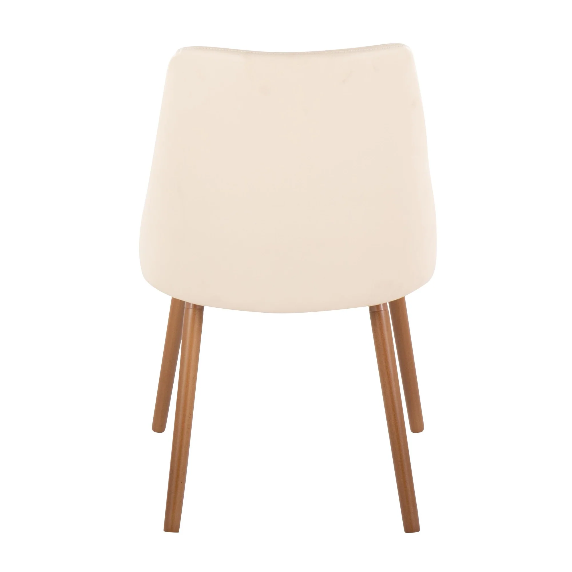 Giovanni Chair - Set of 2 Chrome Metal, Cream PU By LumiSource - Image 20