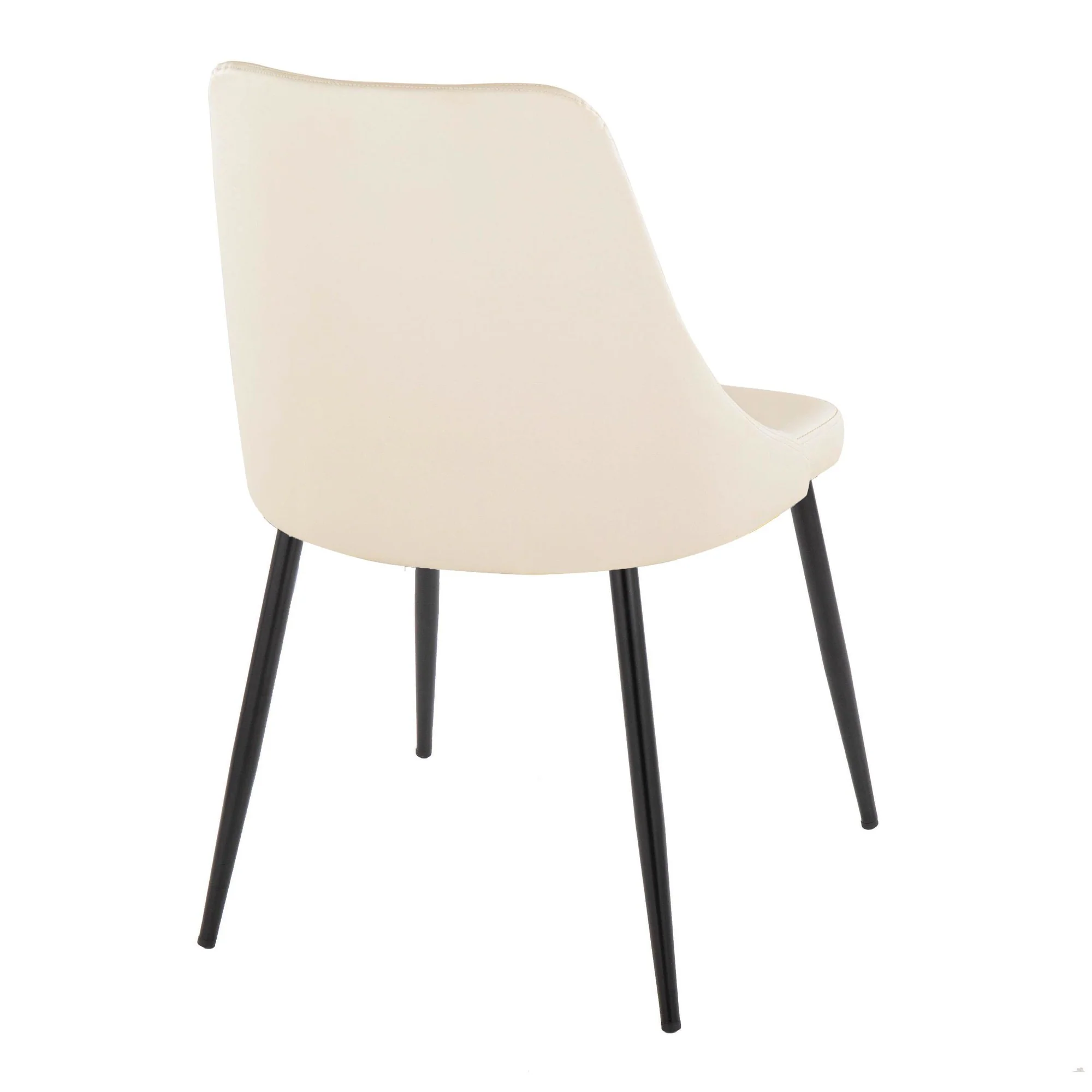 Giovanni Chair - Set of 2 Gold Metal, Cream PU By LumiSource - Image 13