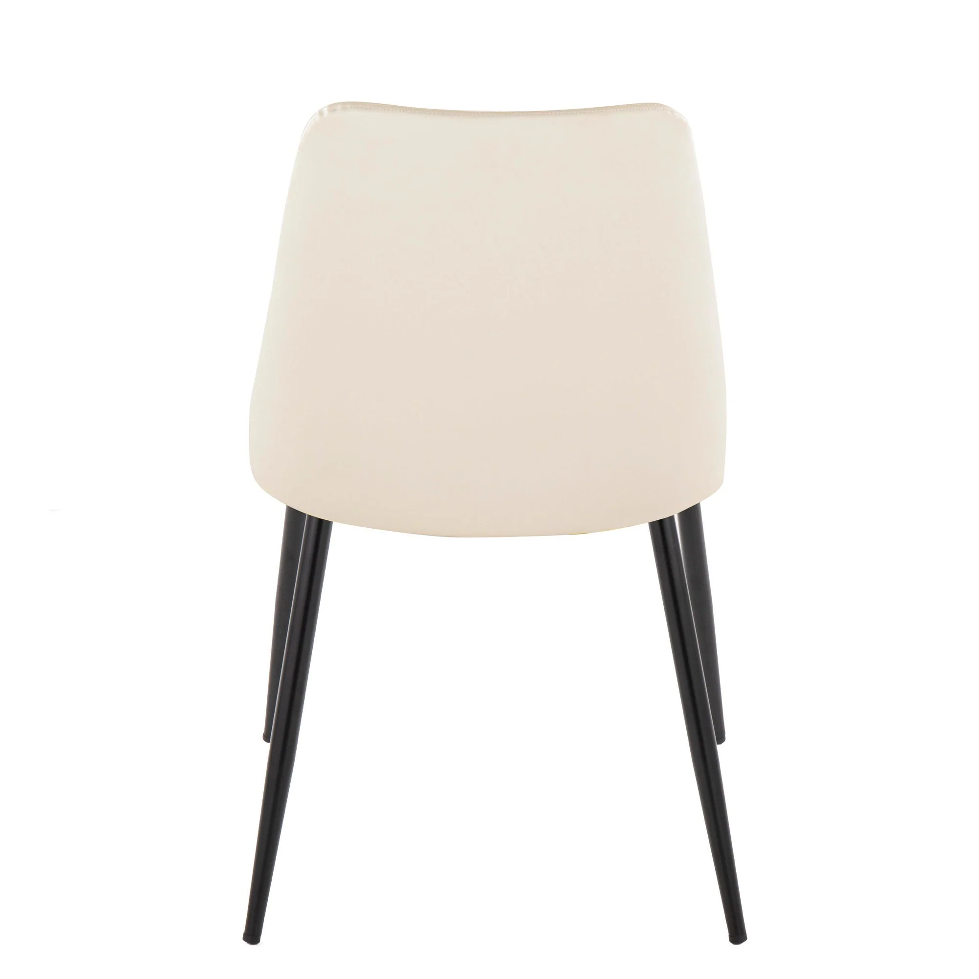 Giovanni Chair - Set of 2 Gold Metal, Cream PU By LumiSource - Image 14