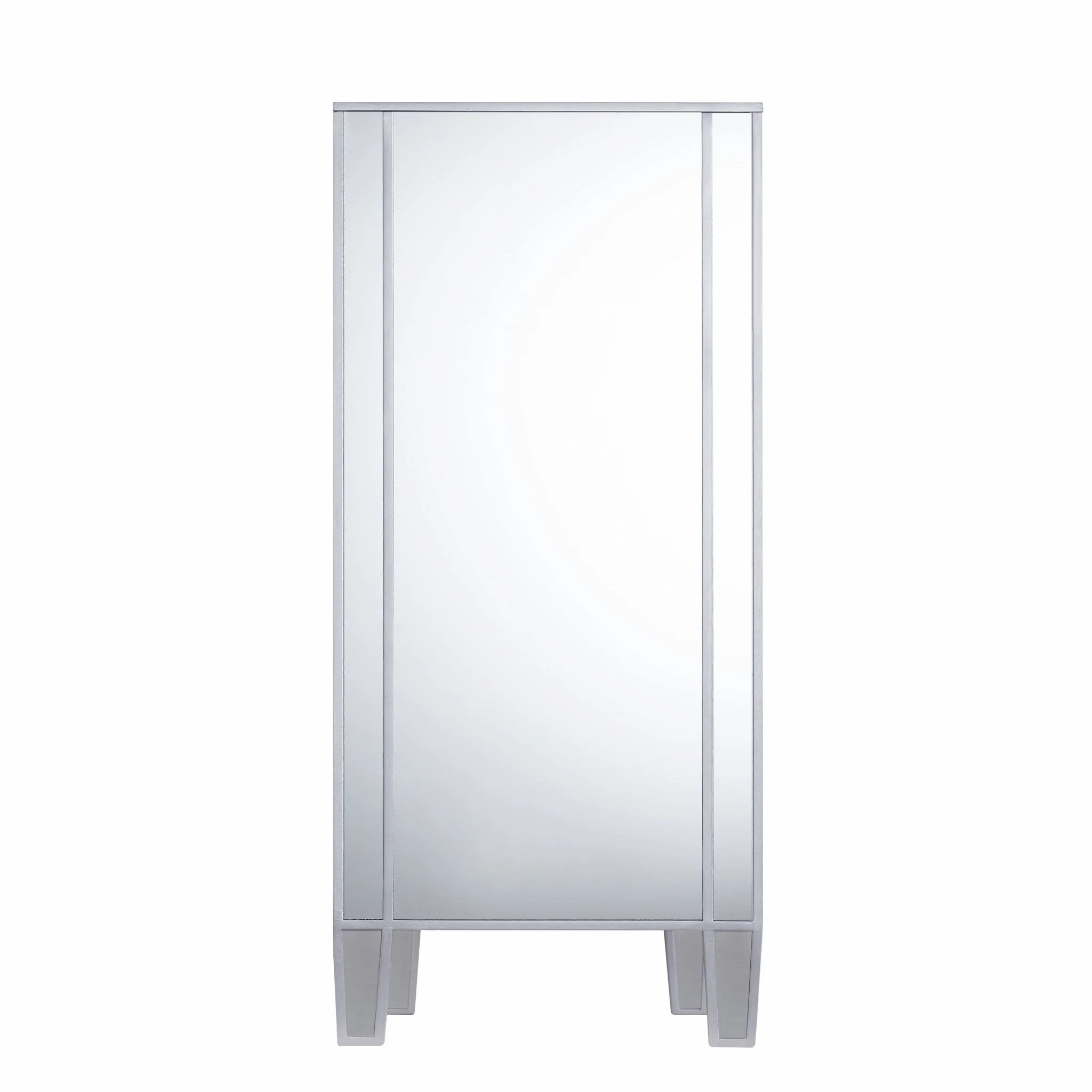 Glamorous Mirrored Bling Multi Storage Accent Cabinet By Homeroots - Image 6