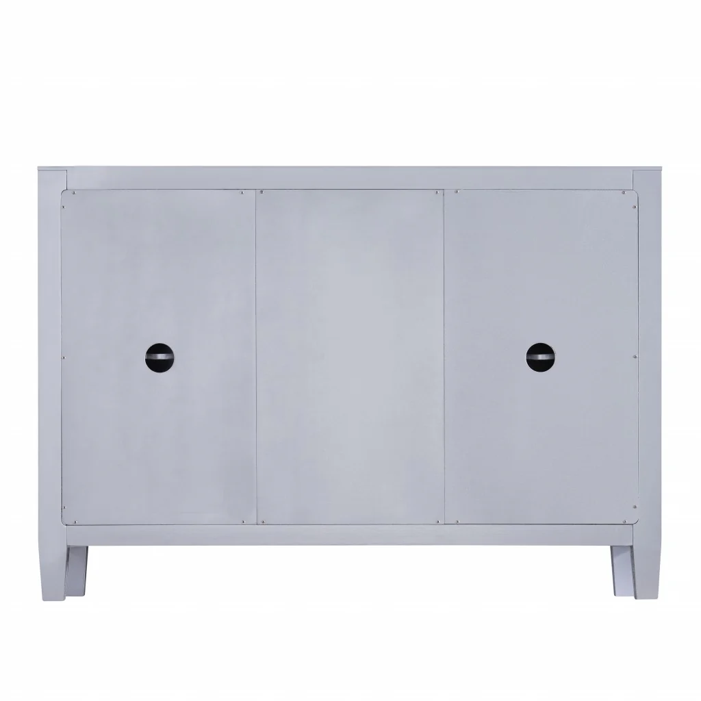 Glamorous Mirrored Bling Multi Storage Accent Cabinet By Homeroots - Image 7