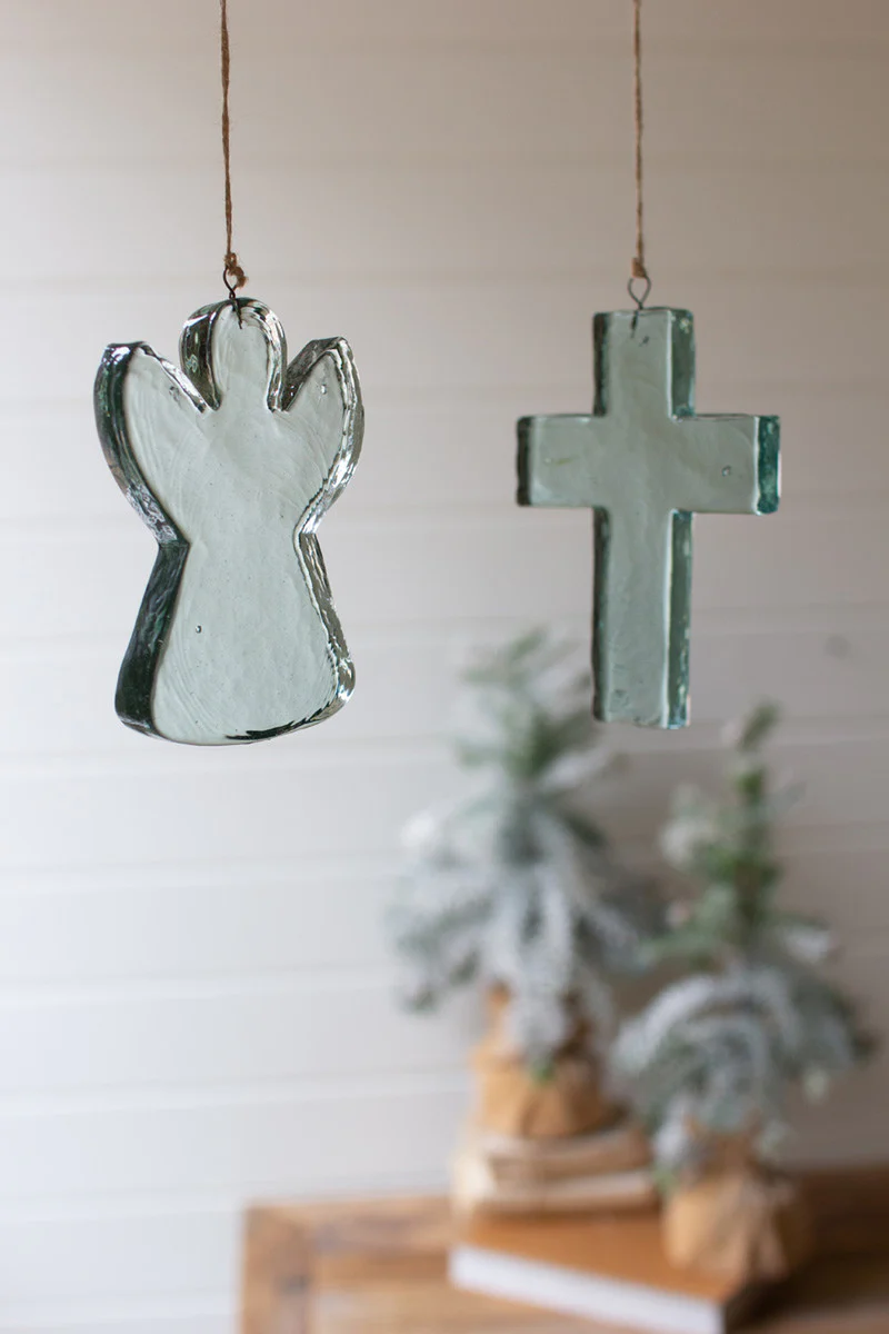 Glass Angel Suncatcher Set Of 4 By Kalalou - Image 2
