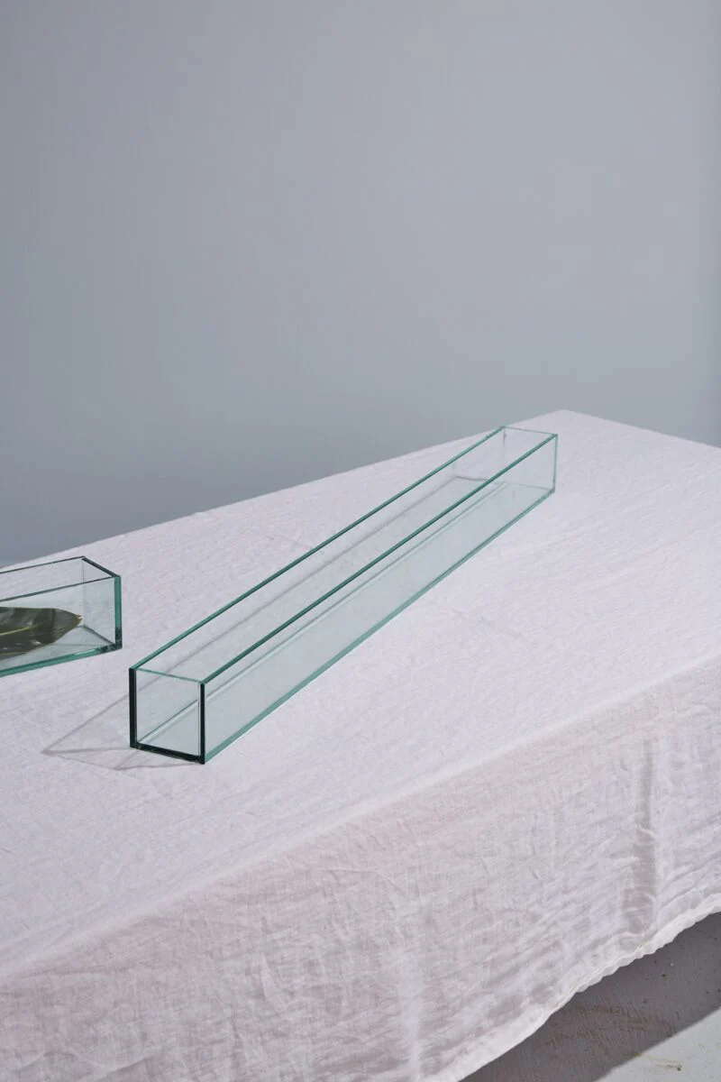 Glass Plate Planter 24"x 4"x 4" By Accent Decor - Image 3