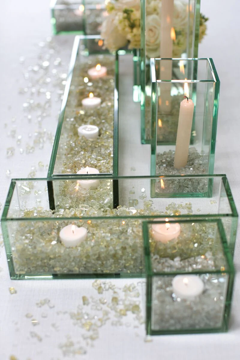 Glass Plate Planter 24"x 4"x 4" By Accent Decor - Image 6