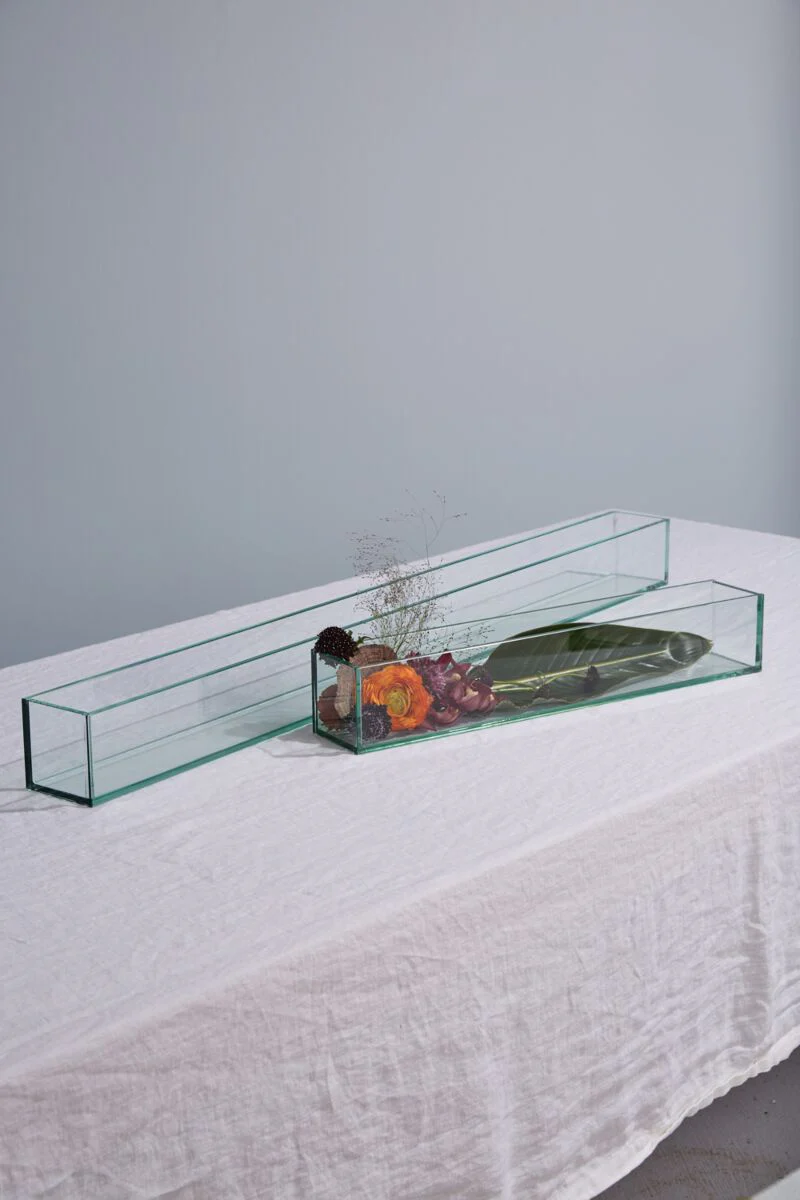 Glass Plate Planter 24"x 4"x 4" By Accent Decor - Image 7