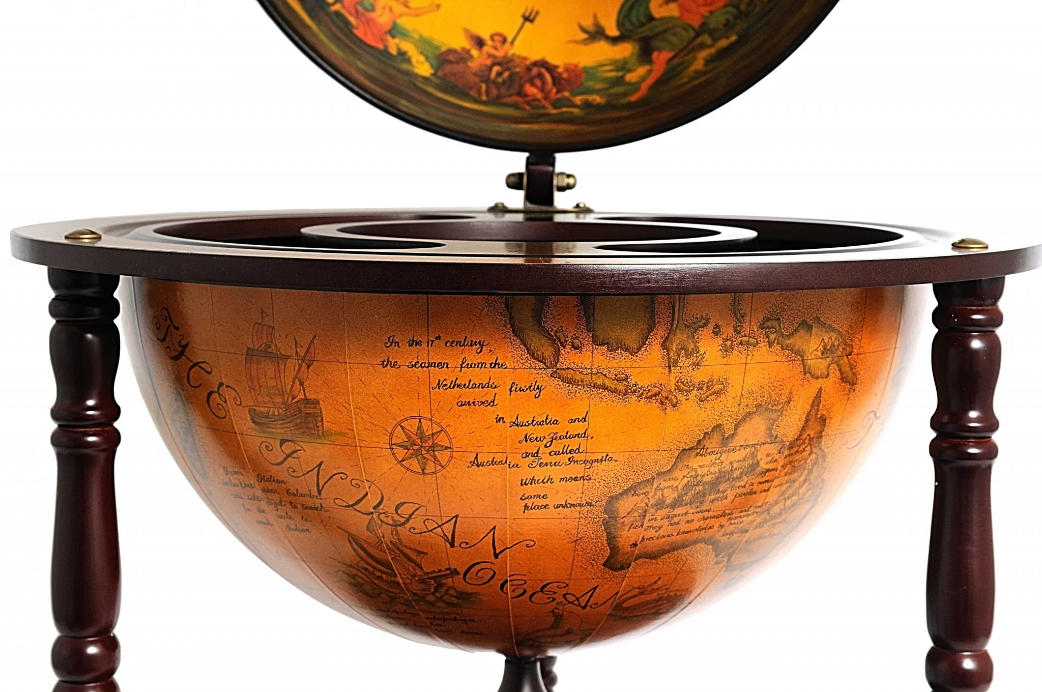 Globe Drink Cabinet By Homeroots - Image 4