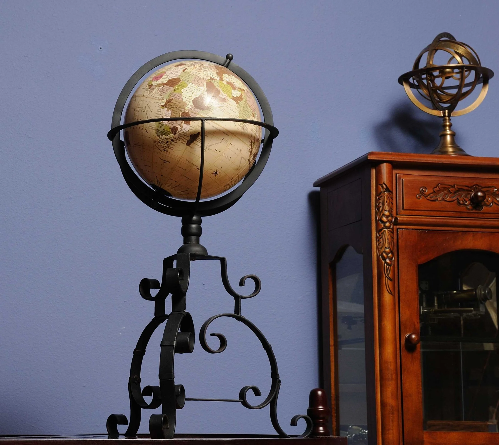 Globe on Tristand By Homeroots - Image 2