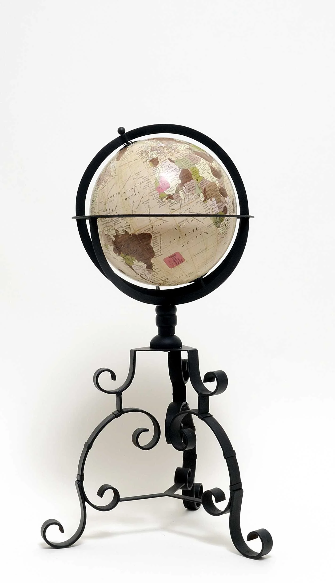 Globe on Tristand By Homeroots - Image 3