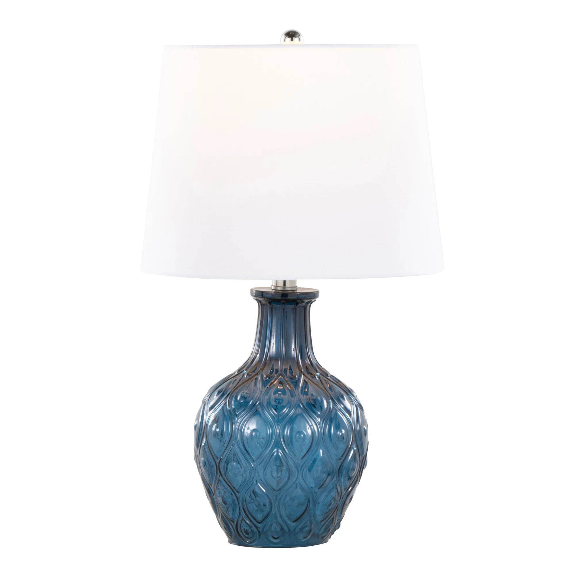 Gloria Round 20" Glass Accent Lamp - Set of 2 By LumiSource - GTG21-GLORIARN CRCHRW2 - Image 10