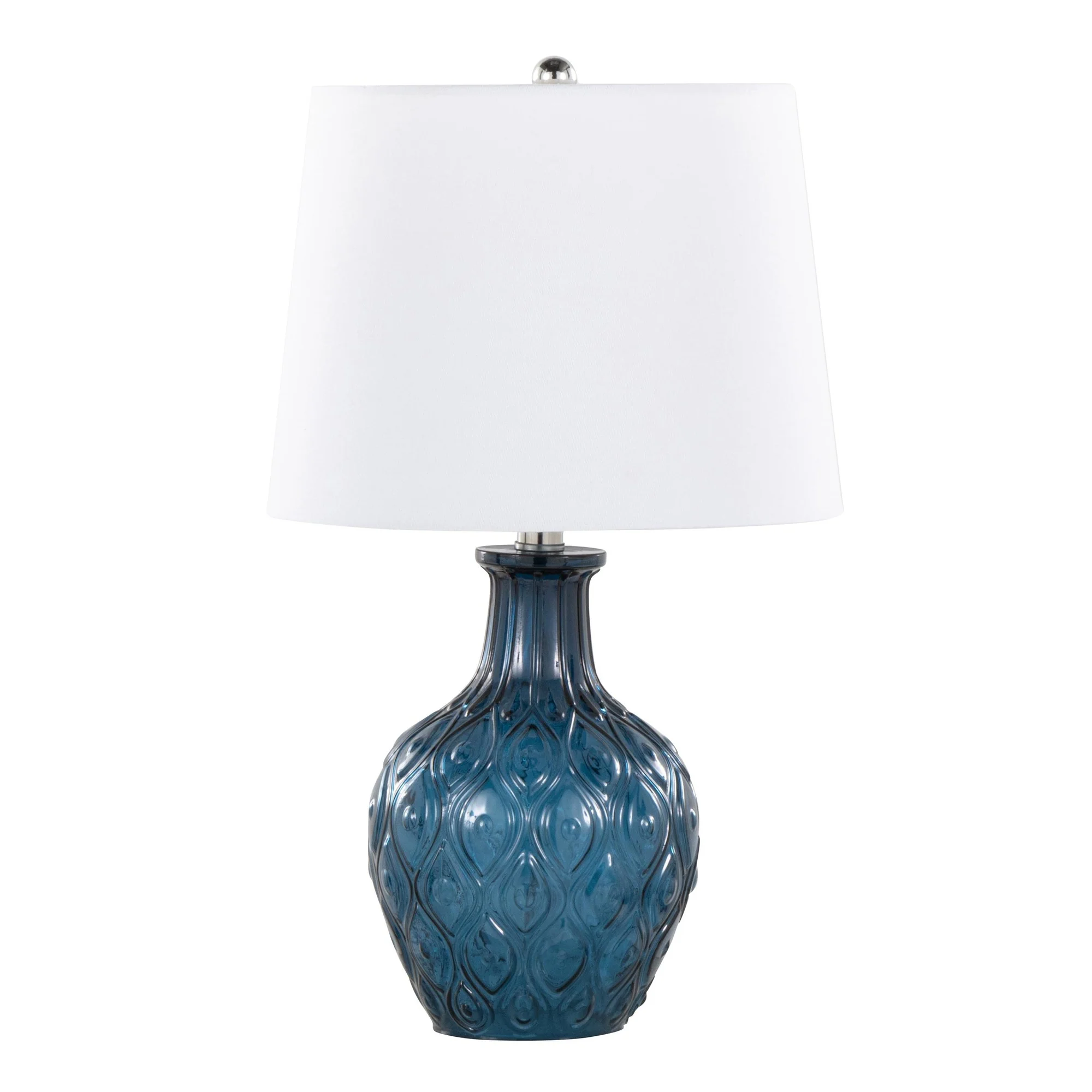 Gloria Round 20" Glass Accent Lamp - Set of 2 By LumiSource - GTG21-GLORIARN CRCHRW2 - Image 11