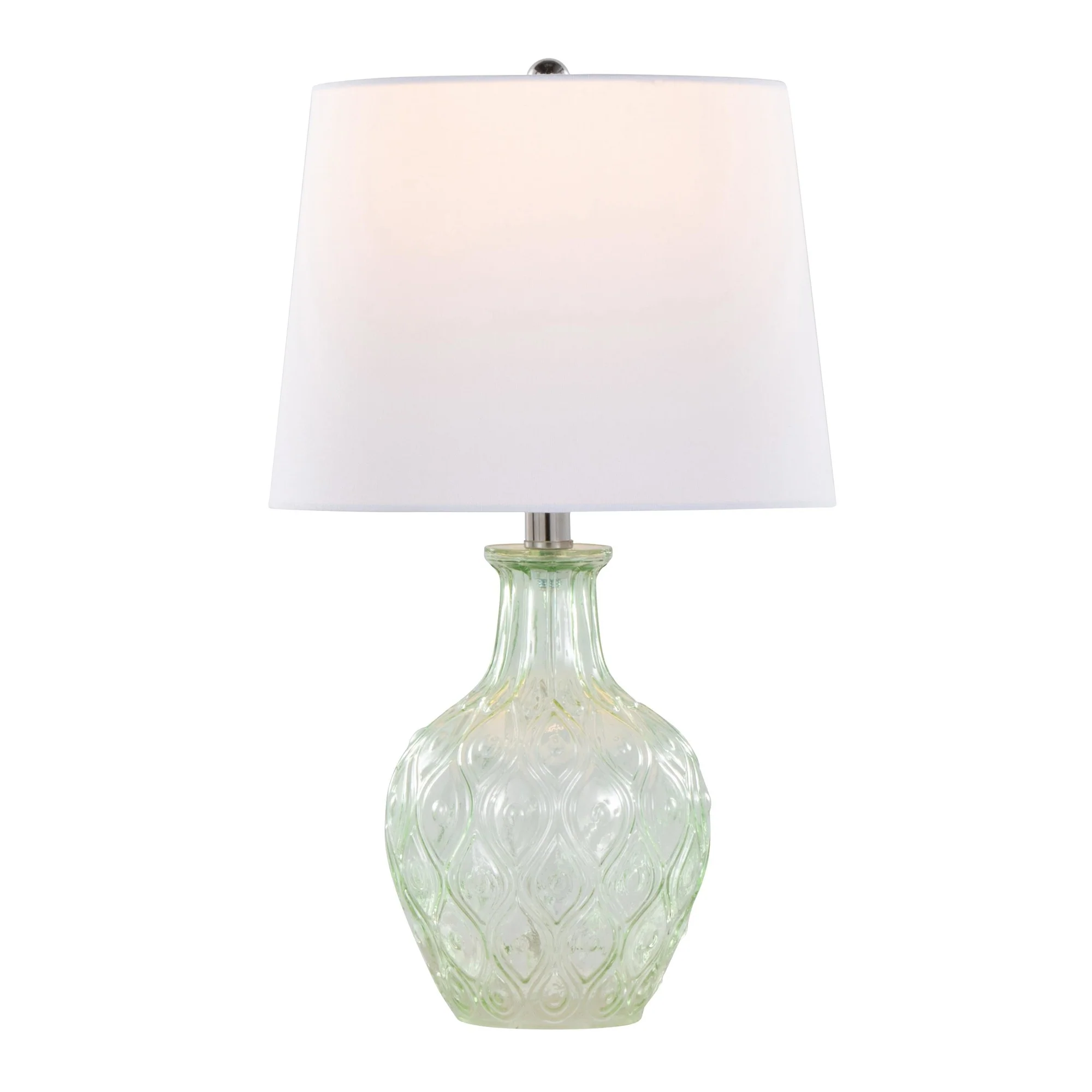 Gloria Round 20" Glass Accent Lamp - Set of 2 By LumiSource - GTG21-GLORIARN CRCHRW2 - Image 15