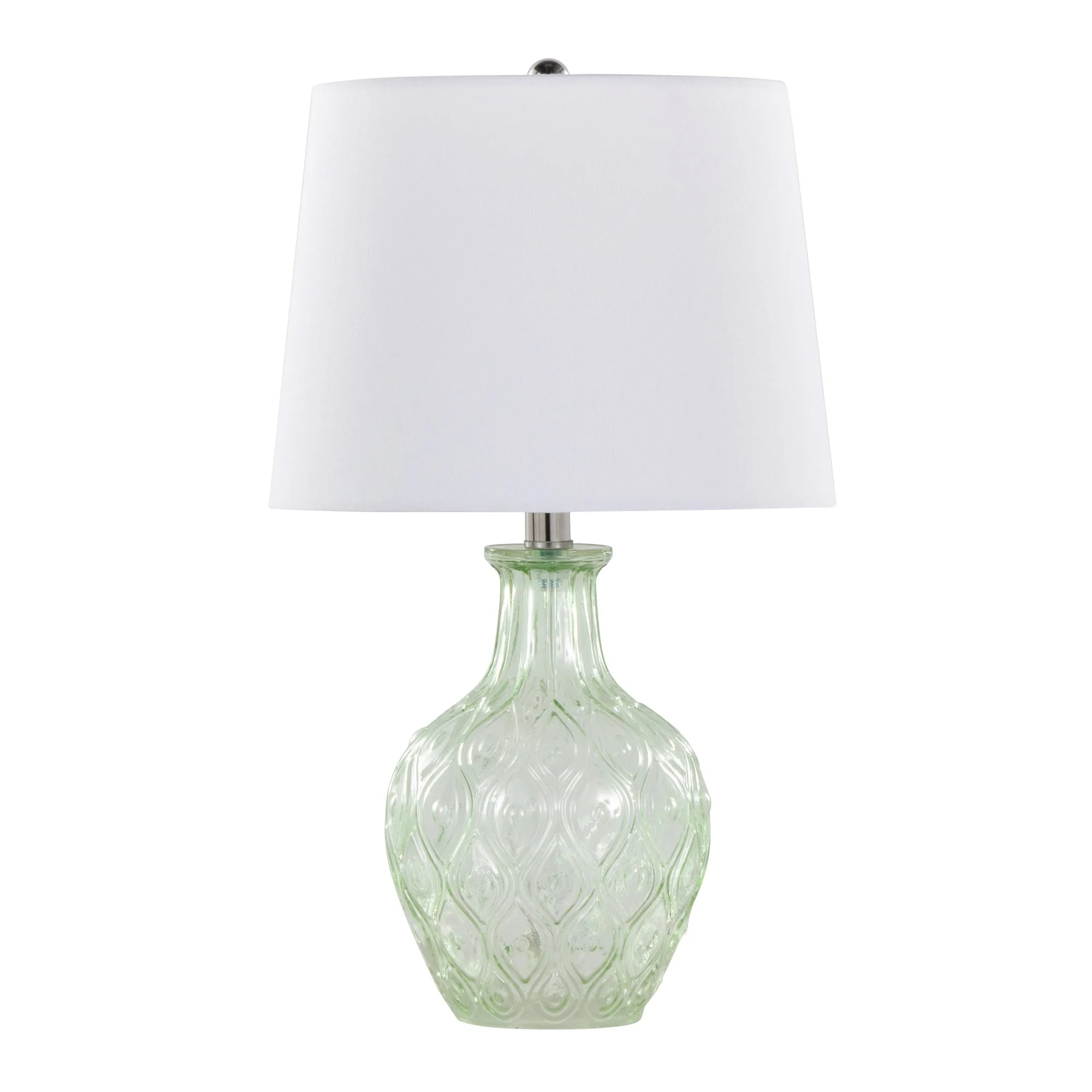 Gloria Round 20" Glass Accent Lamp - Set of 2 By LumiSource - GTG21-GLORIARN CRCHRW2 - Image 16