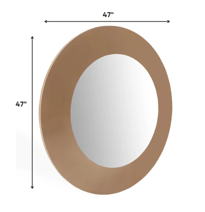 Gloss Gold Glass Mirror By Homeroots - Image 2