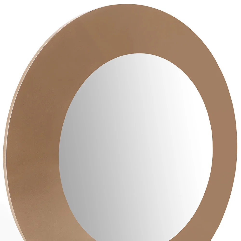 Gloss Gold Glass Mirror By Homeroots - Image 4
