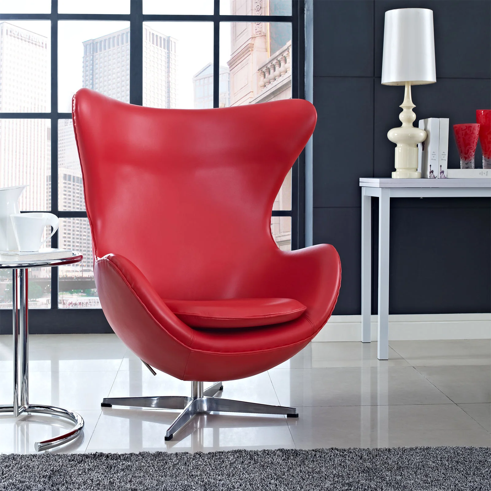 Glove Leather Lounge Chair By Modway - EEI-528 - Image 5