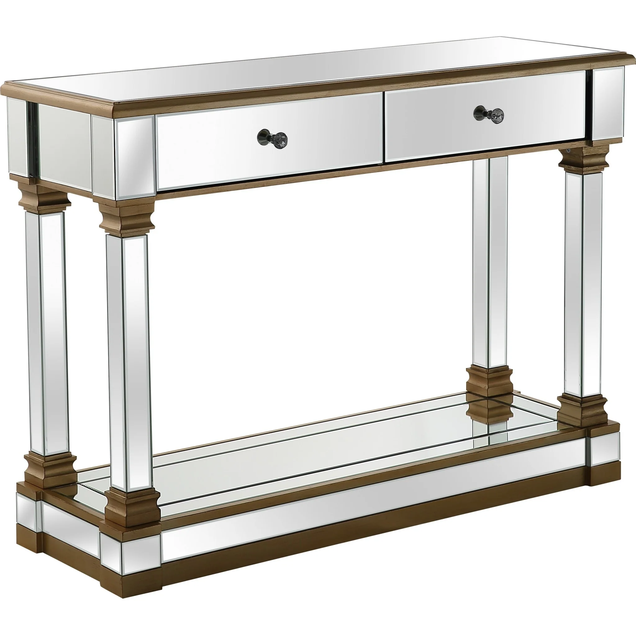 Gold Accent Console Table By Homeroots - Image 5