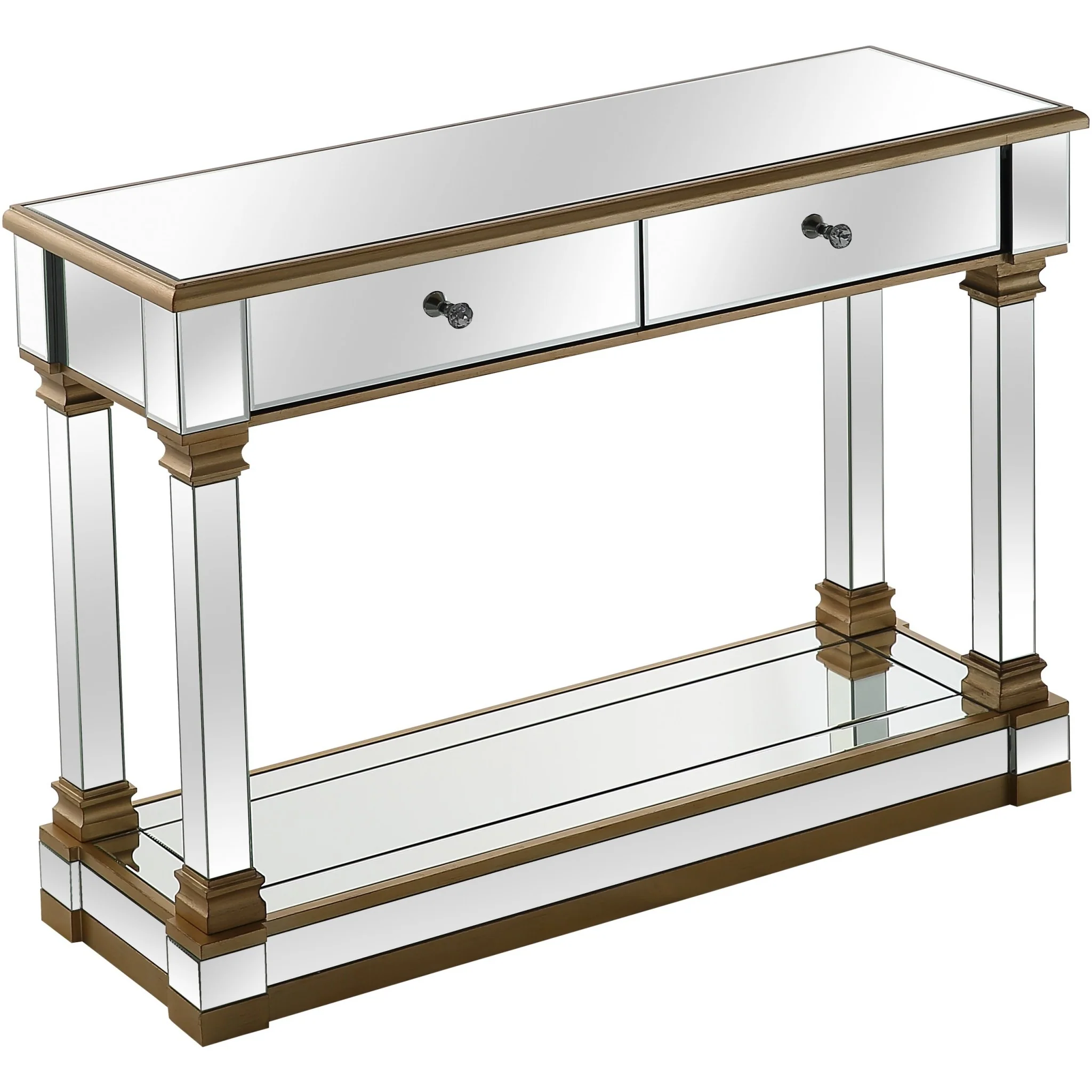 Gold Accent Console Table By Homeroots - Image 6