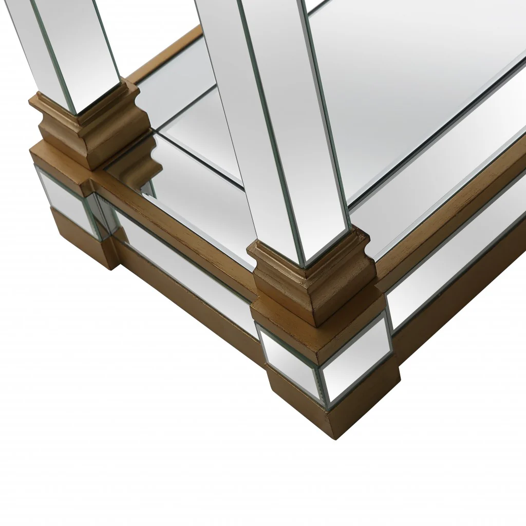 Gold Accent Console Table By Homeroots - Image 7