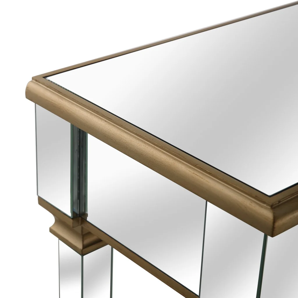 Gold Accent Console Table By Homeroots - Image 9