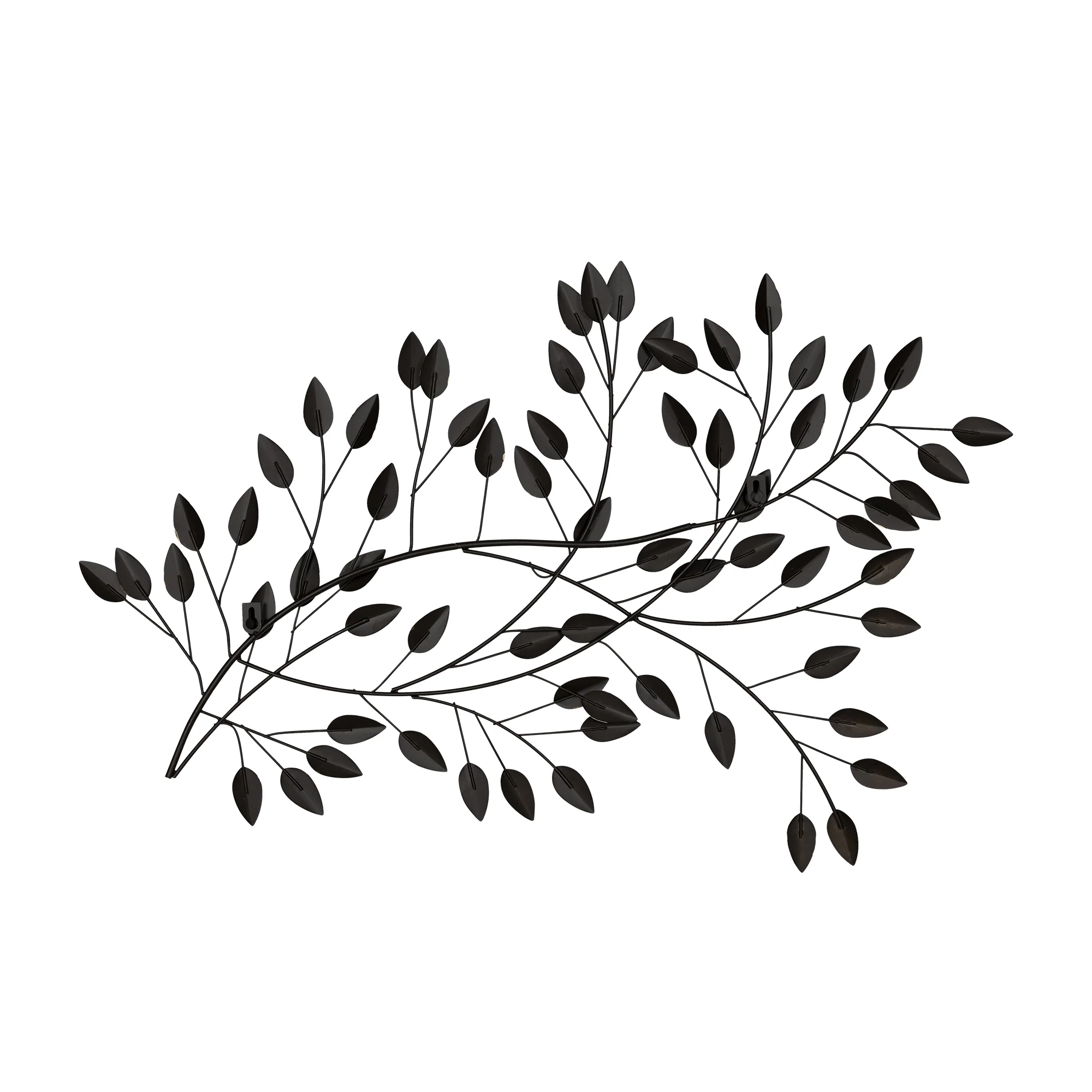 Gold and Beige Metal Blowing Leaves Wall Decor By Homeroots - Image 4