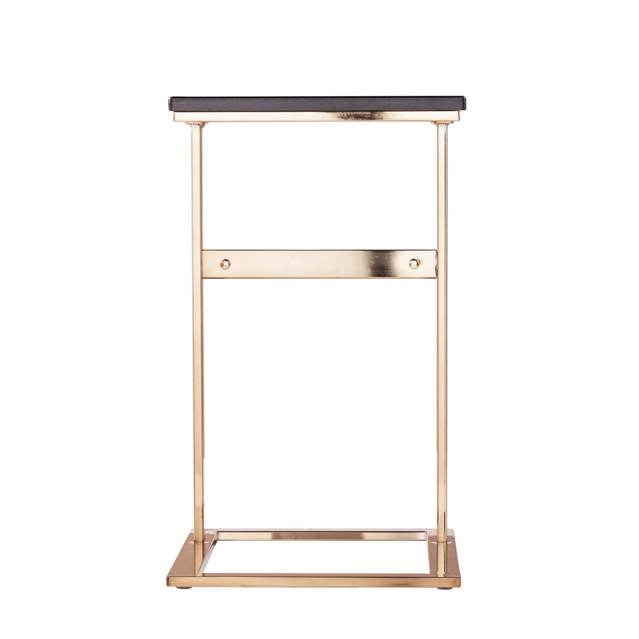 Gold And Black Contemporary Rectangular End Table By Homeroots - Image 3