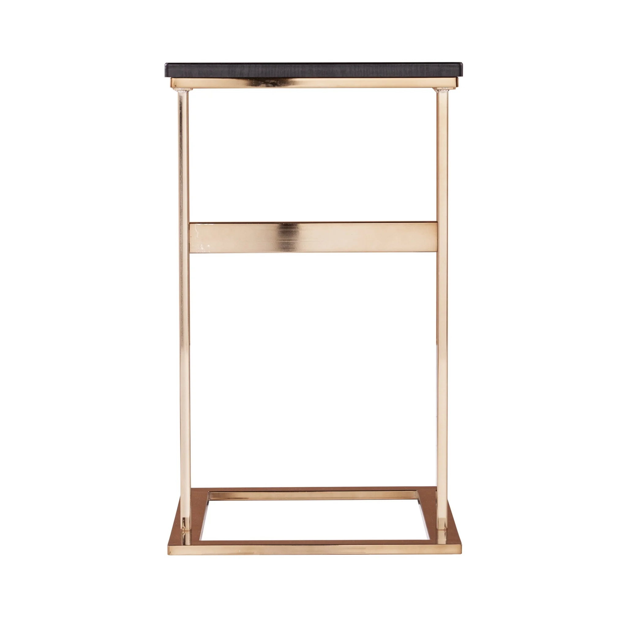 Gold And Black Contemporary Rectangular End Table By Homeroots - Image 5