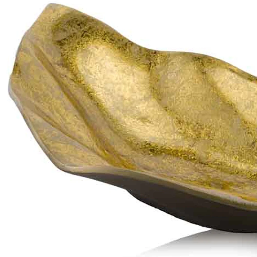 Gold And Bronze Metal Tray By Homeroots - Image 4
