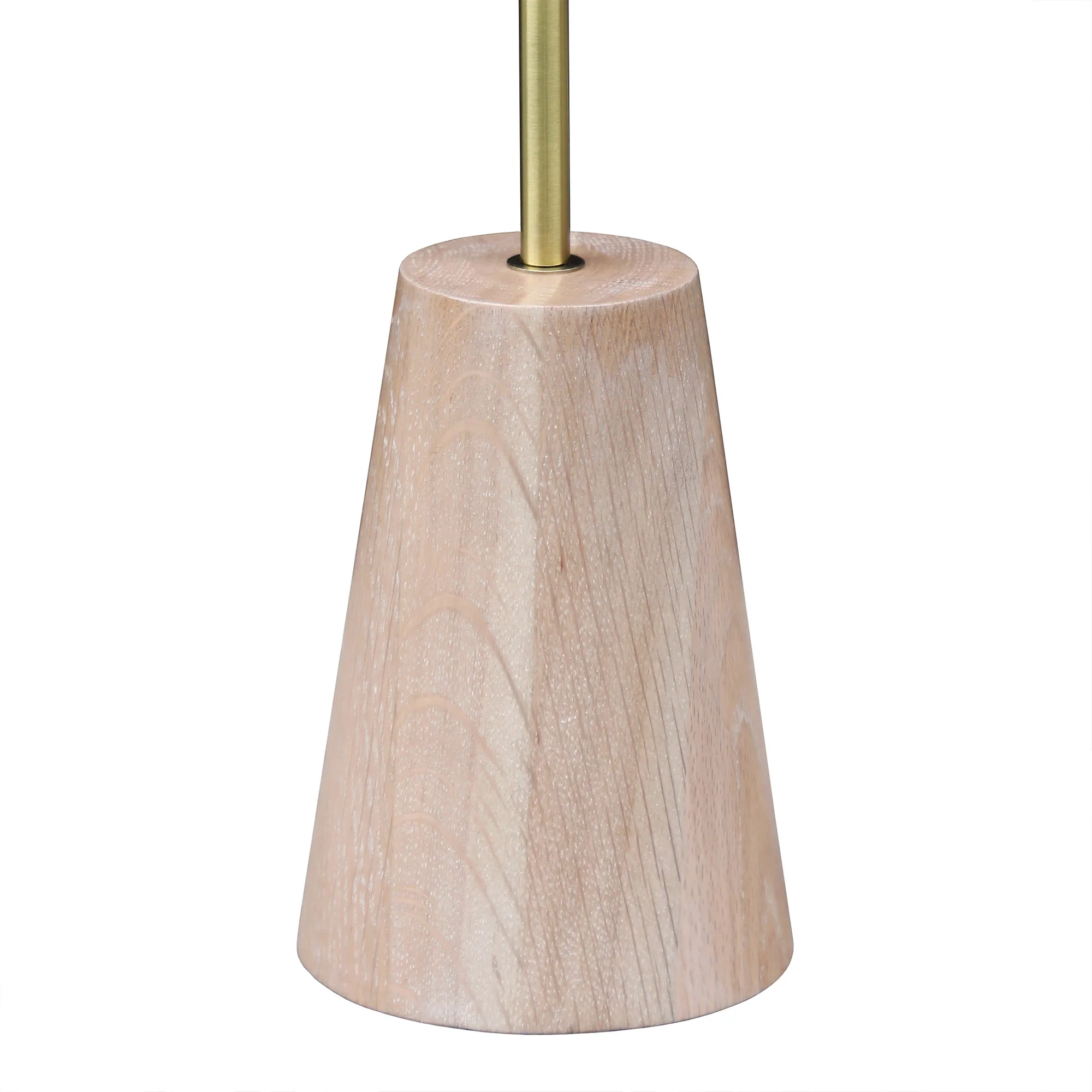 Gold and Brown Metal Table Lamp With White Drum Shade By Homeroots - Image 3
