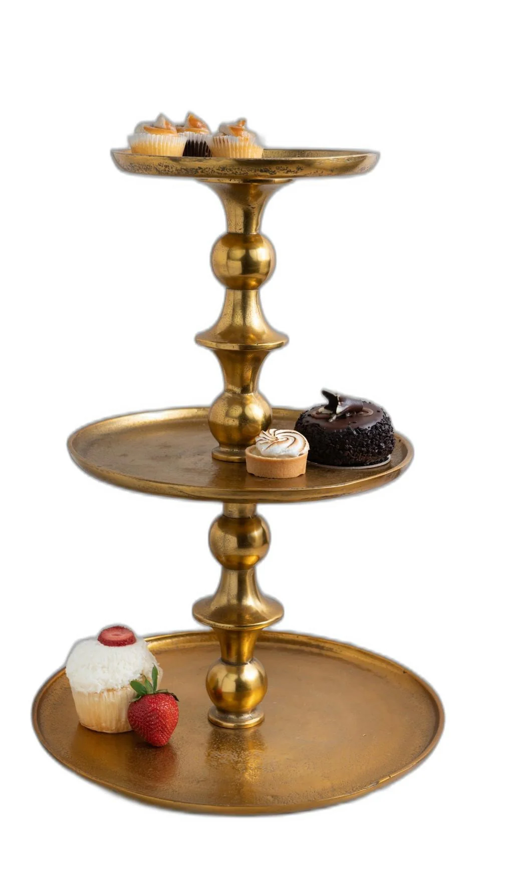Gold Decorative Three Tier Stand By Homeroots - Image 4