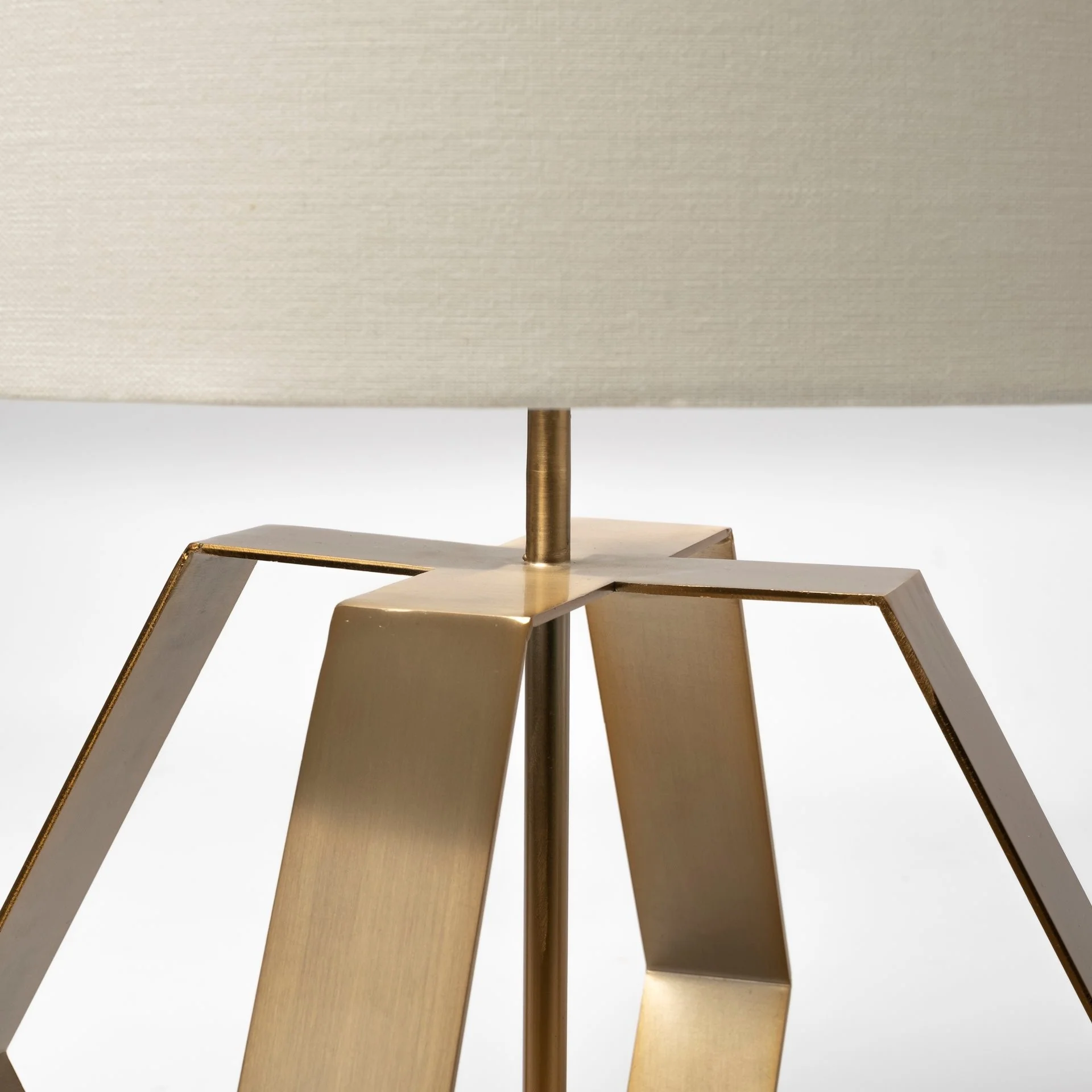 Gold Geometric Design Table Lamp By Homeroots - Image 5