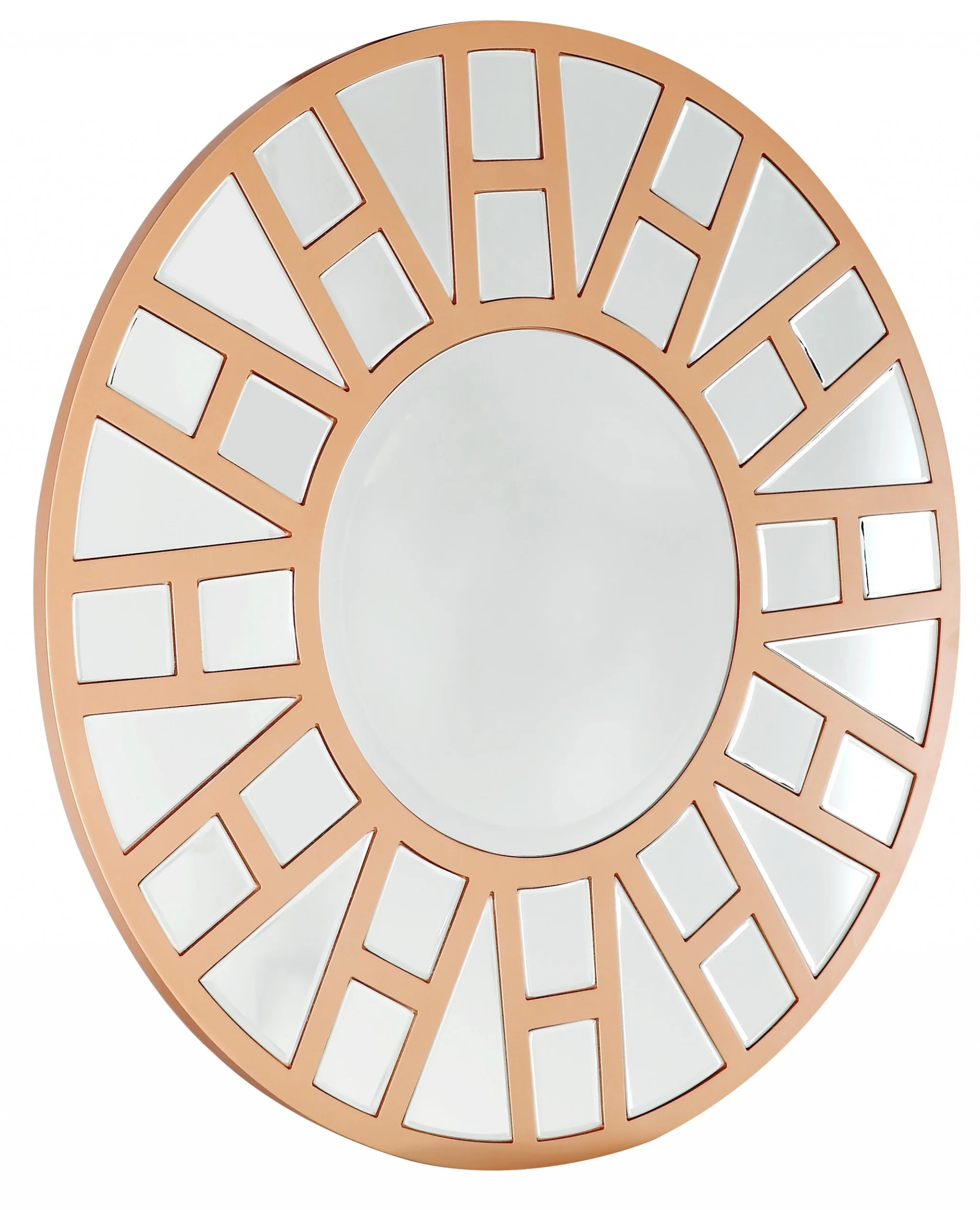 Gold Geometric Mirror By Homeroots - Image 4