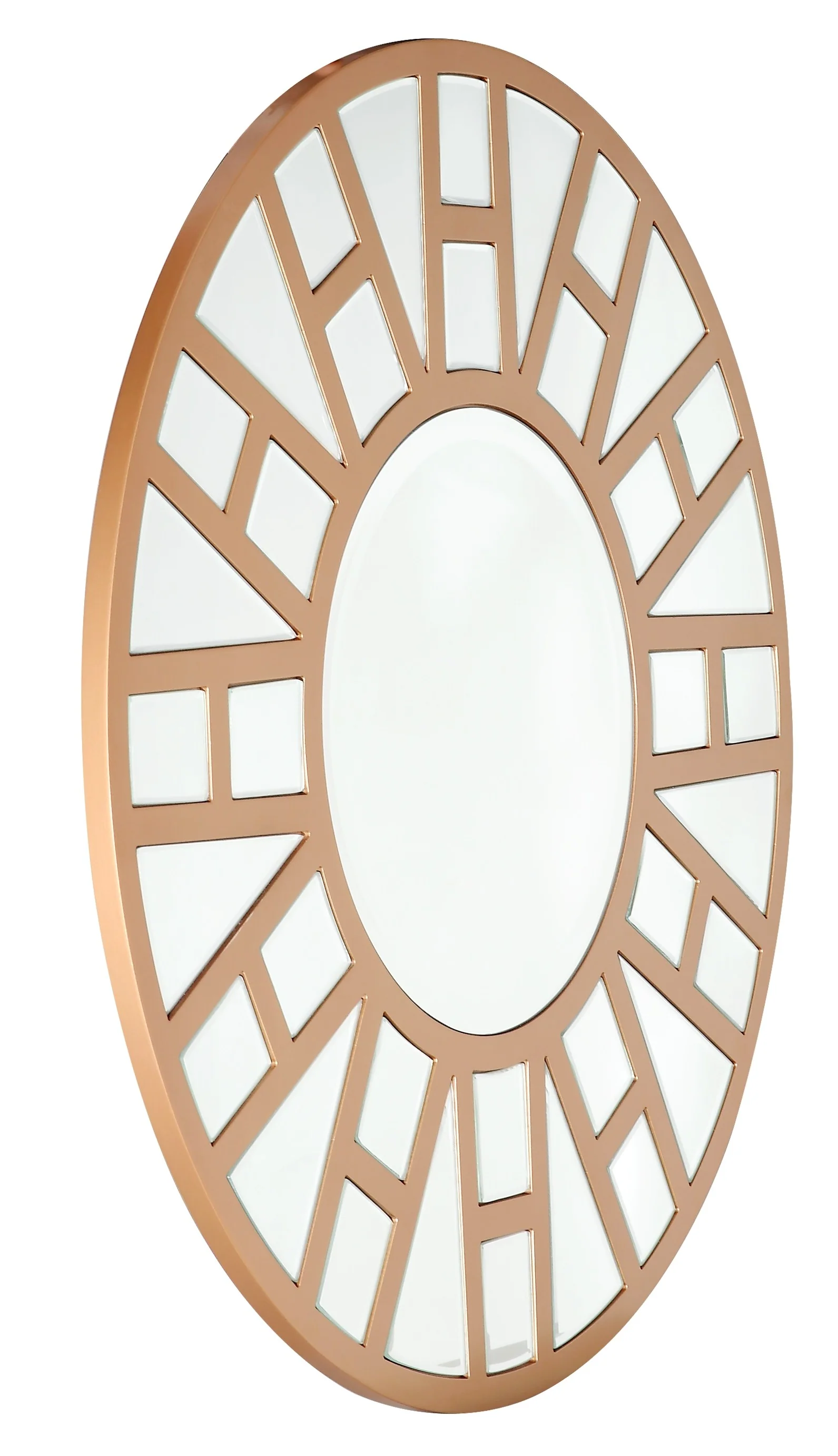 Gold Geometric Mirror By Homeroots - Image 5