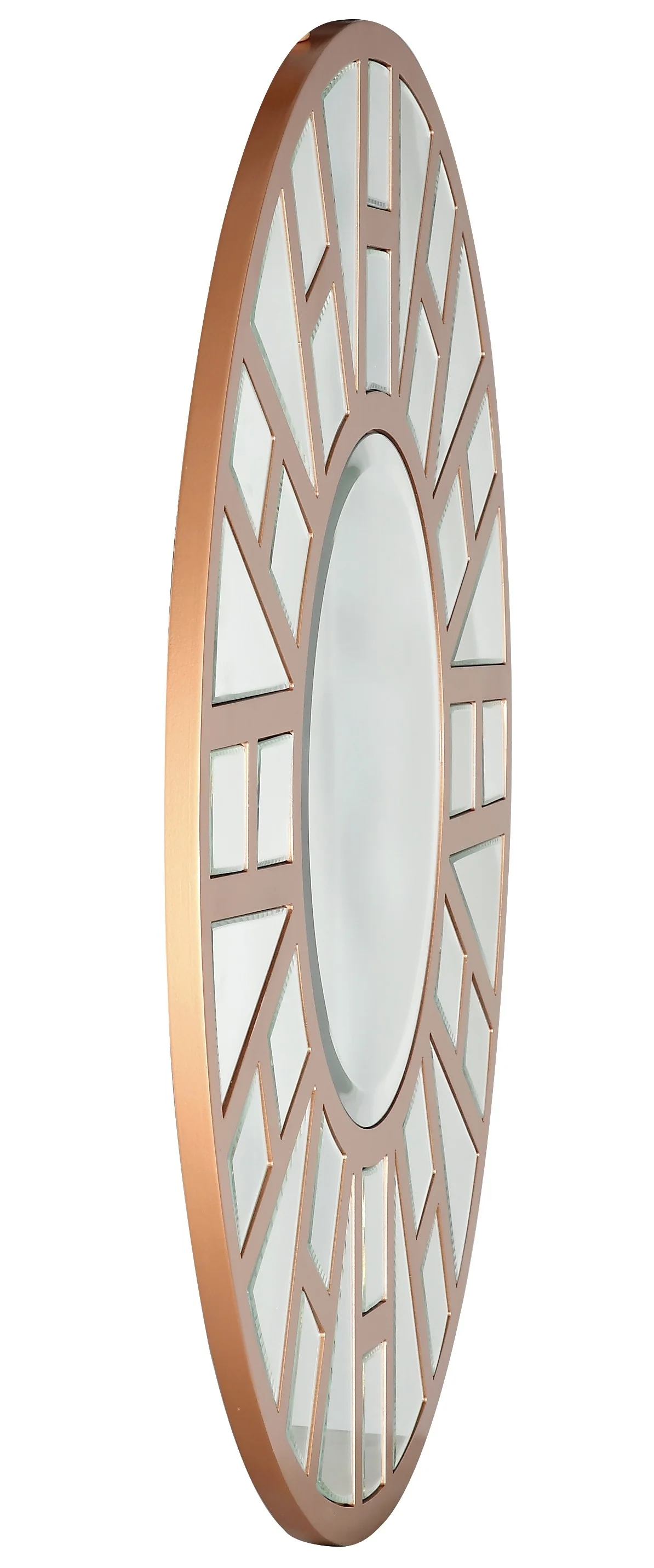 Gold Geometric Mirror By Homeroots - Image 6