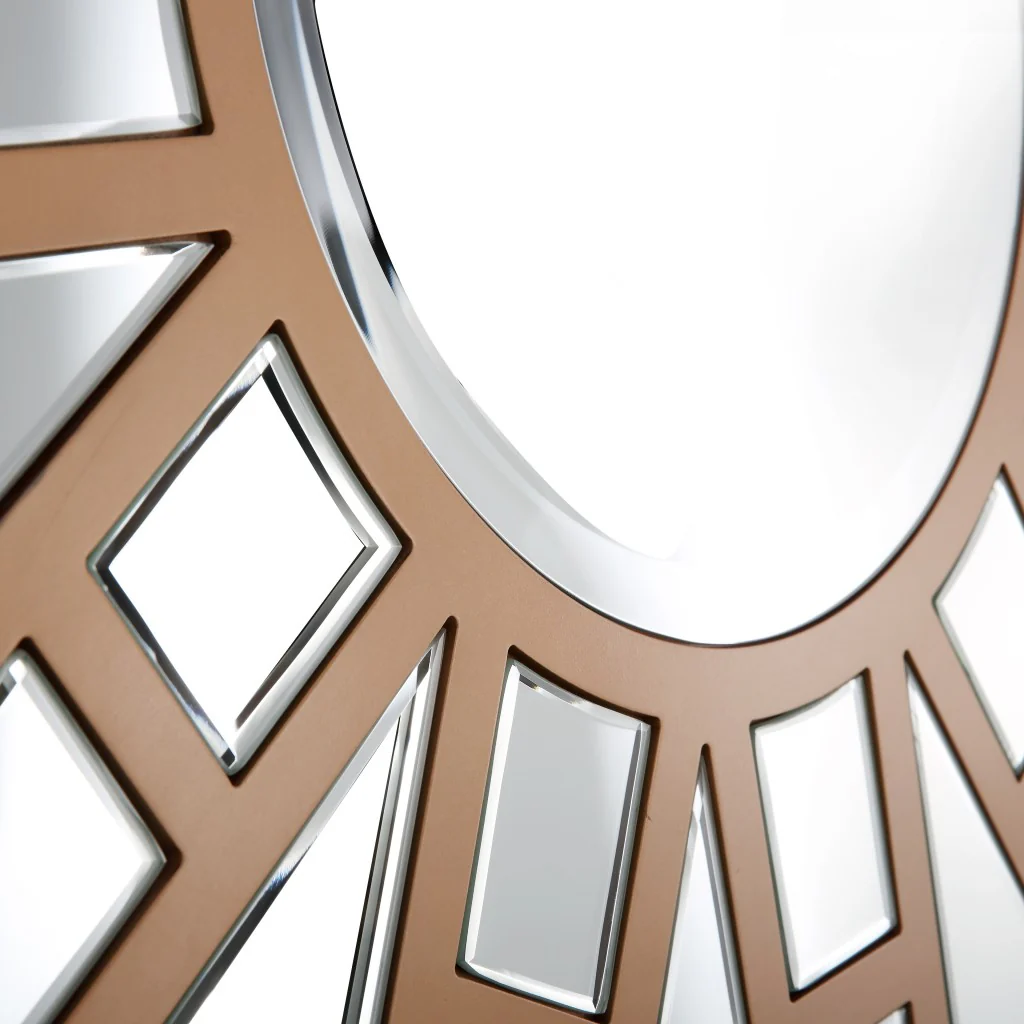 Gold Geometric Mirror By Homeroots - Image 7
