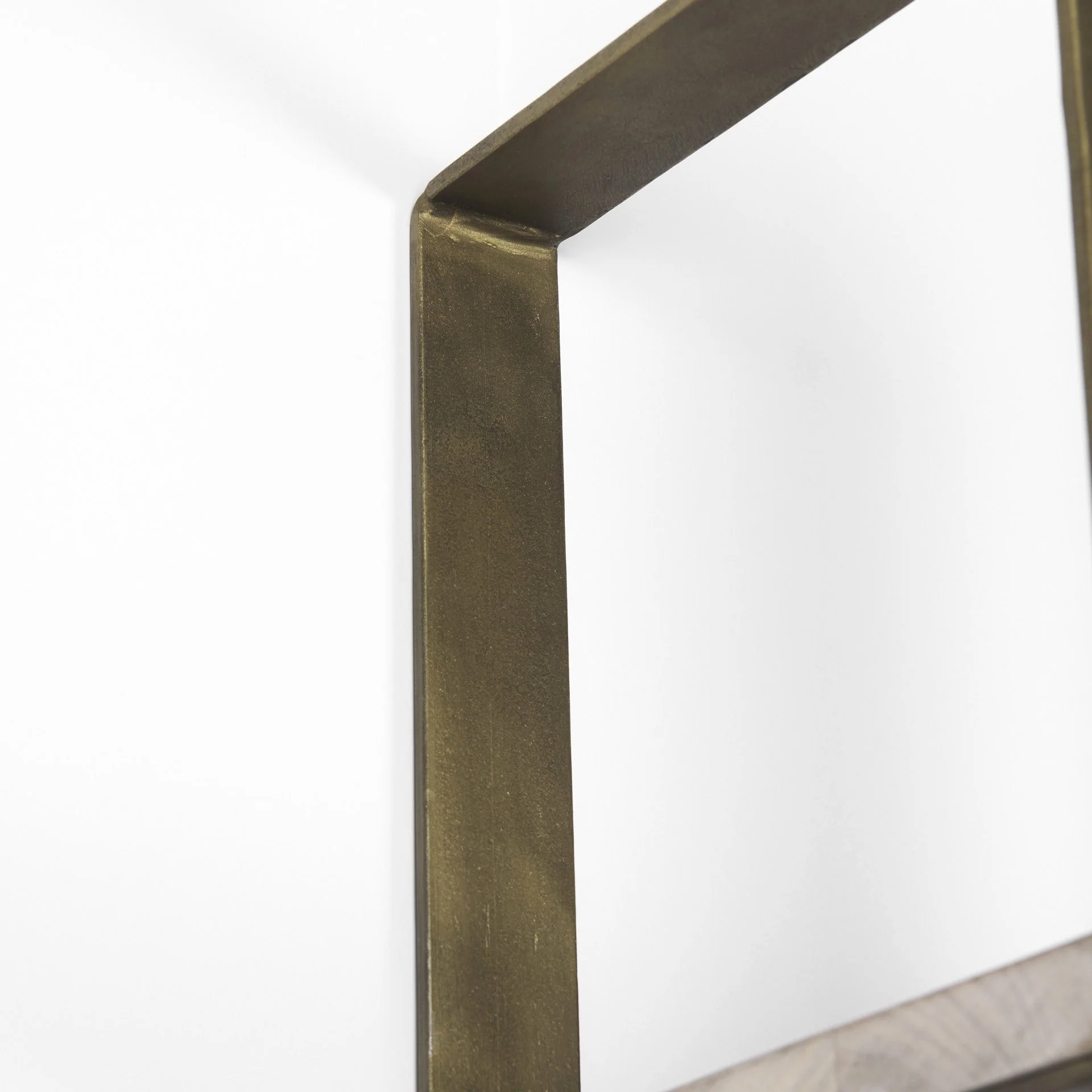 Gold Iron Framed Wooden Shelving Unit By Homeroots - Image 6