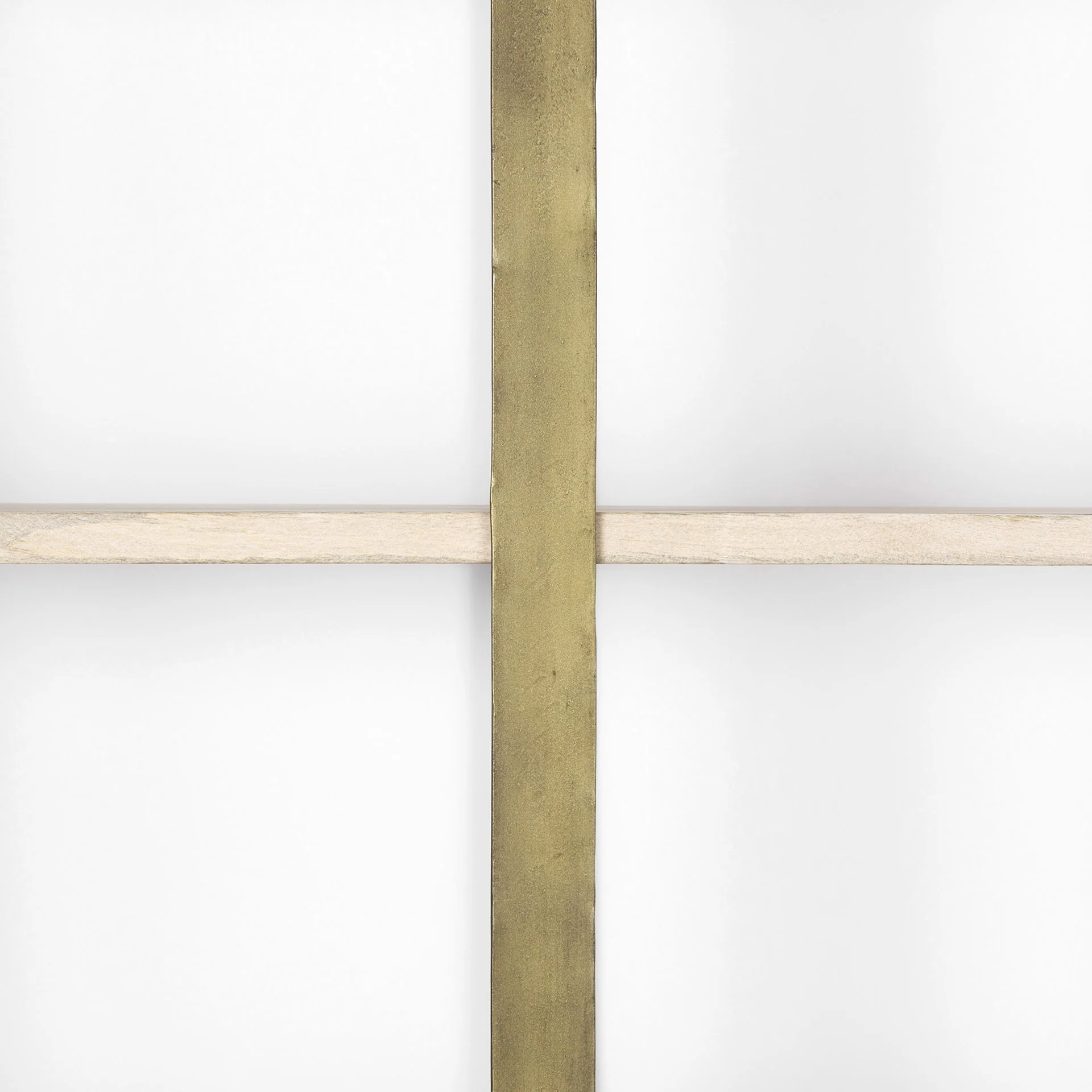 Gold Iron Framed Wooden Shelving Unit By Homeroots - Image 8