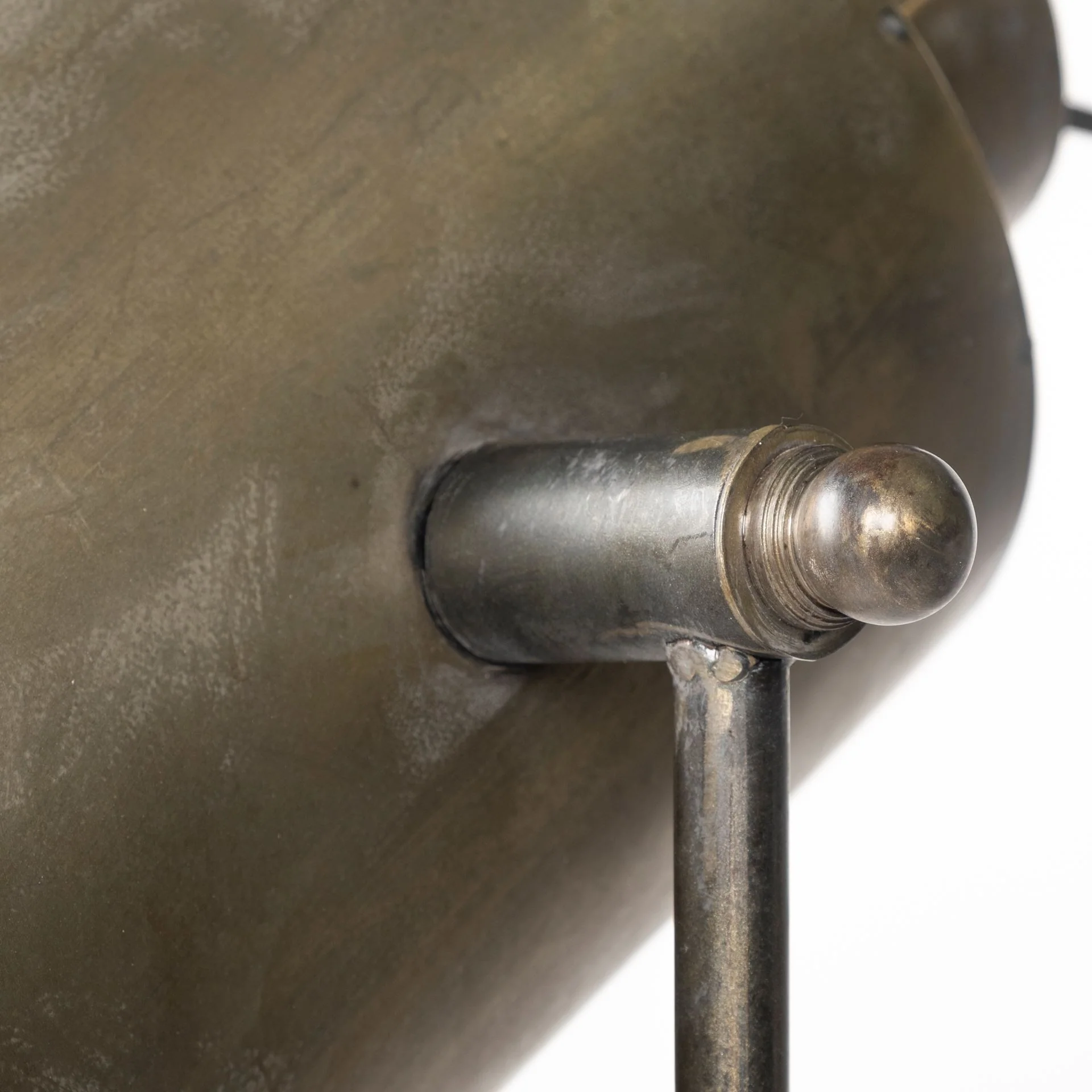 Gold LED Floor Lamp With Gold Metal Shade By Homeroots - Image 3