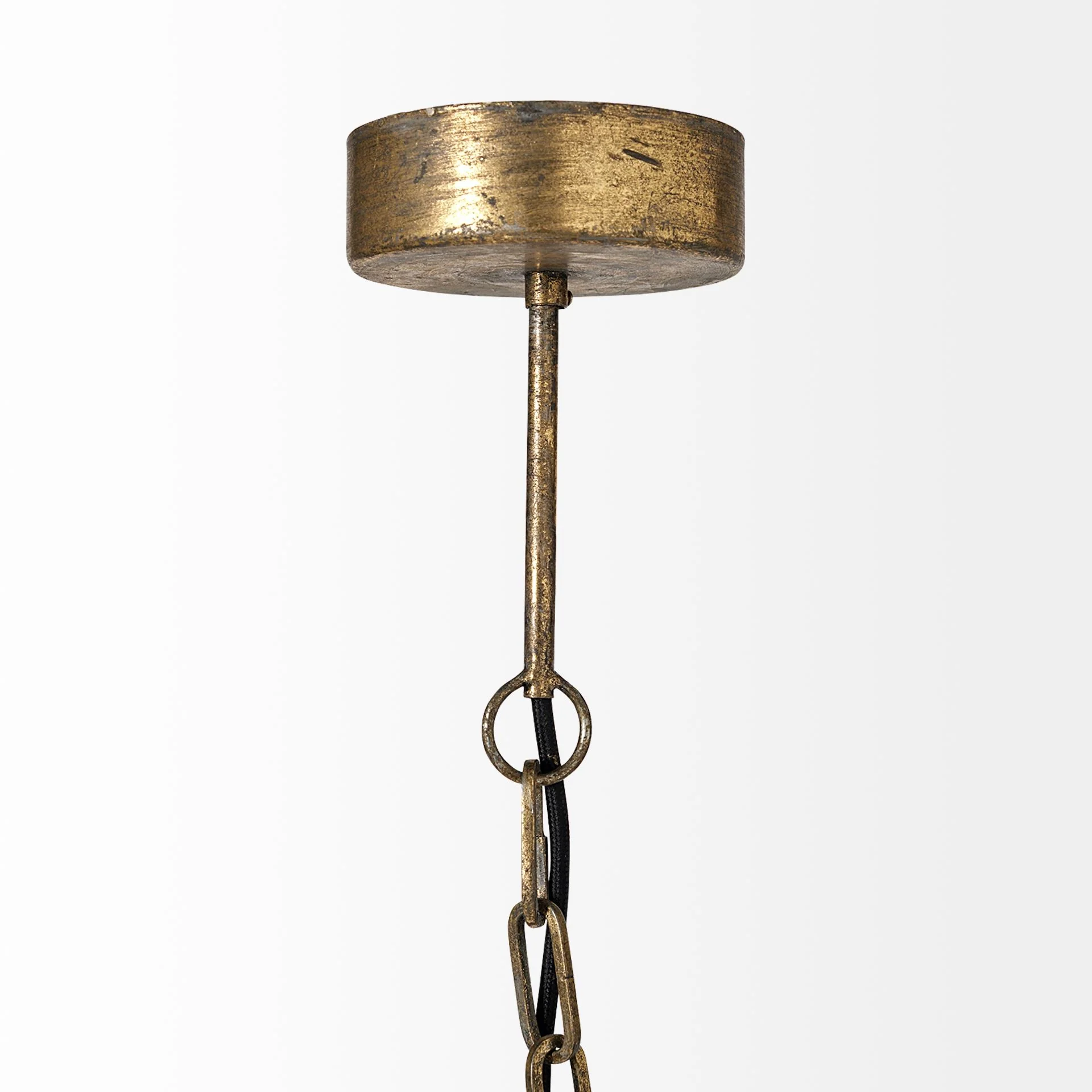 Gold Metal Globe Hanging Light By Homeroots - Image 3