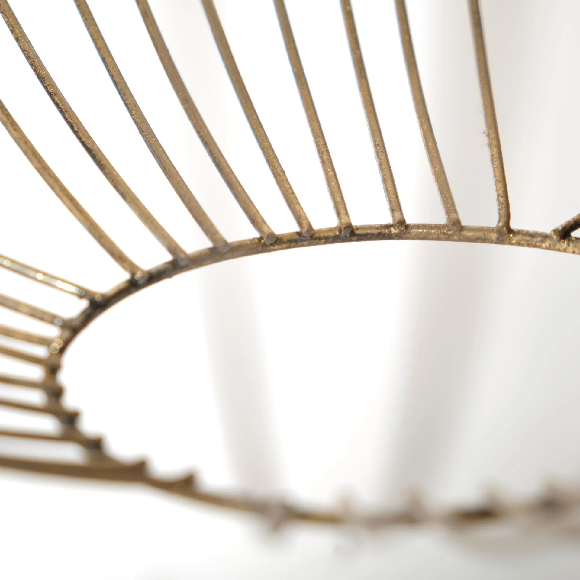 Gold Metal Globe Hanging Light By Homeroots - Image 4