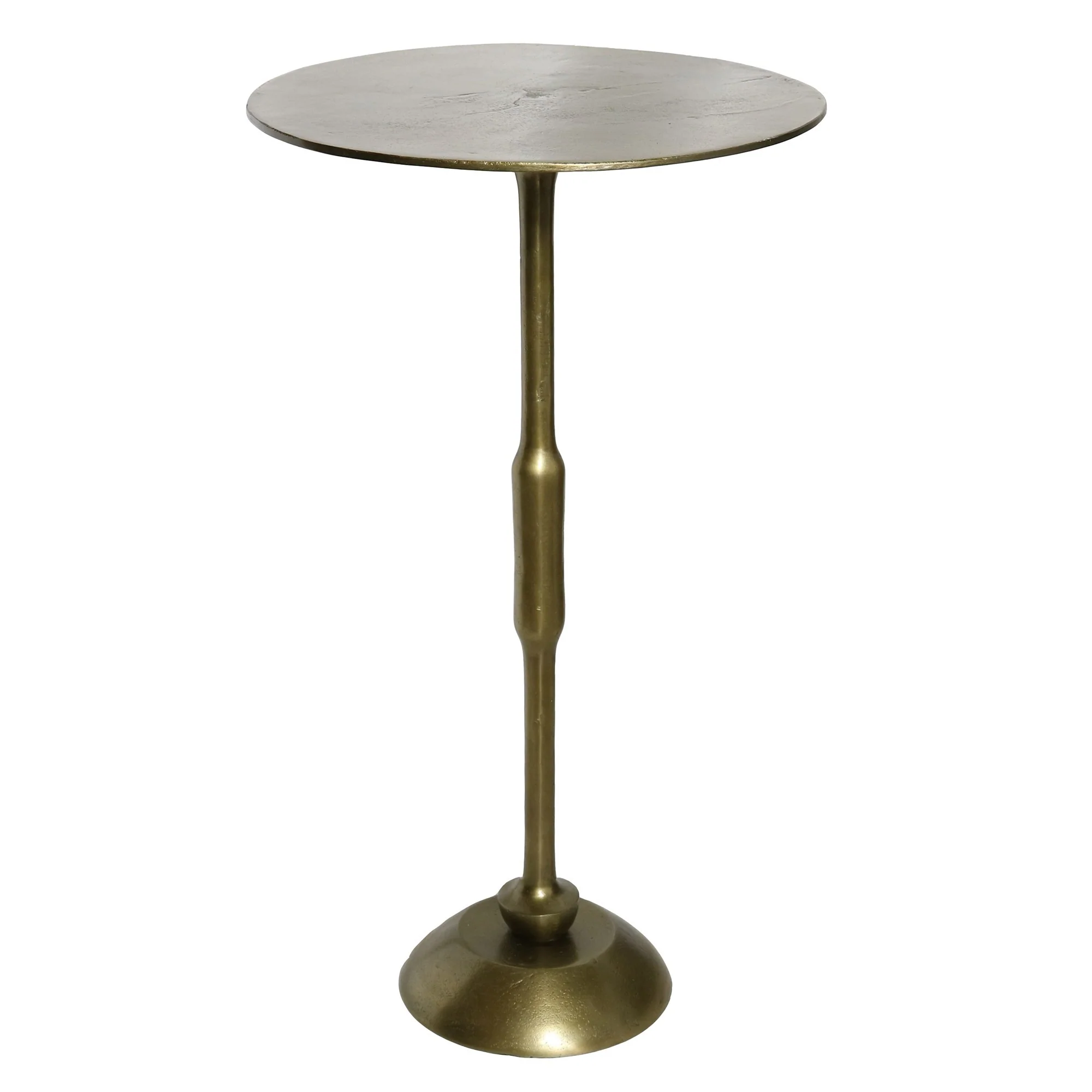 Gold Metal Side Table By Homeroots - Image 2