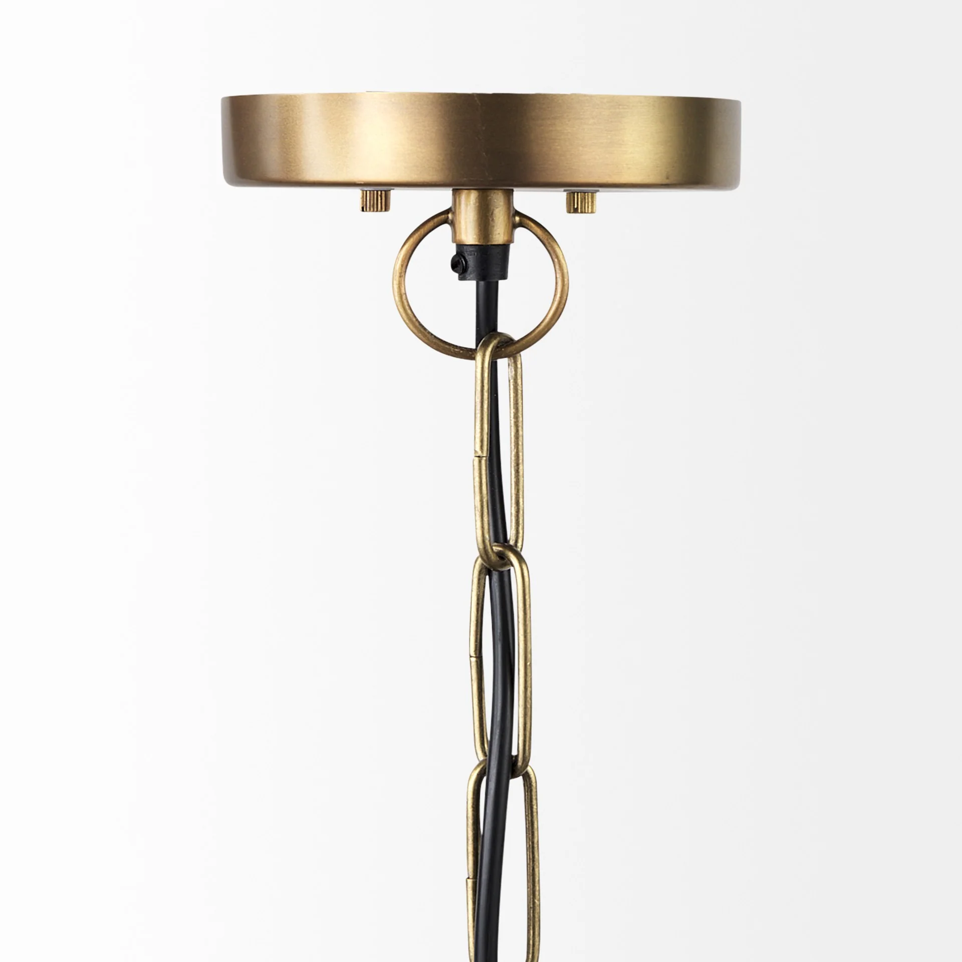 Gold Metal Sphere Pendant Hanging Light By Homeroots - Image 3